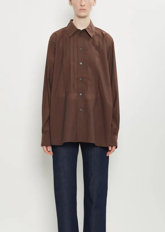 Frank Pleated Cotton Shirt made by 6397