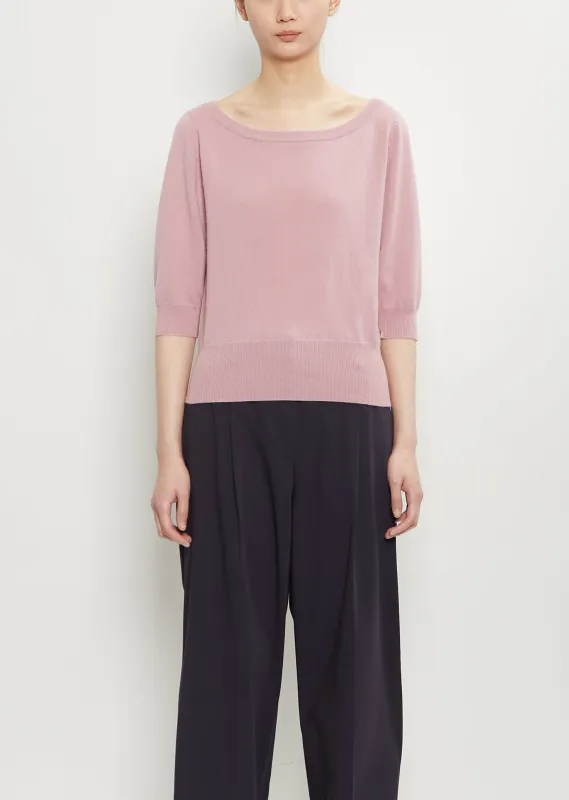 n°422 Marianne Cashmere Sweater — Rosa sold by La Garconne