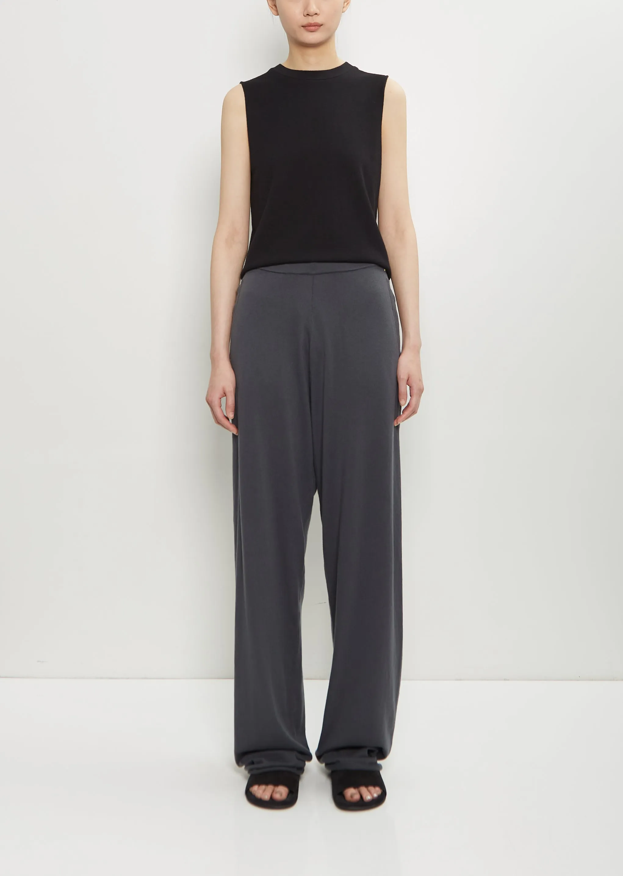 n°353 Cotton Cashmere Relax Trousers — Lake sold by La Garconne