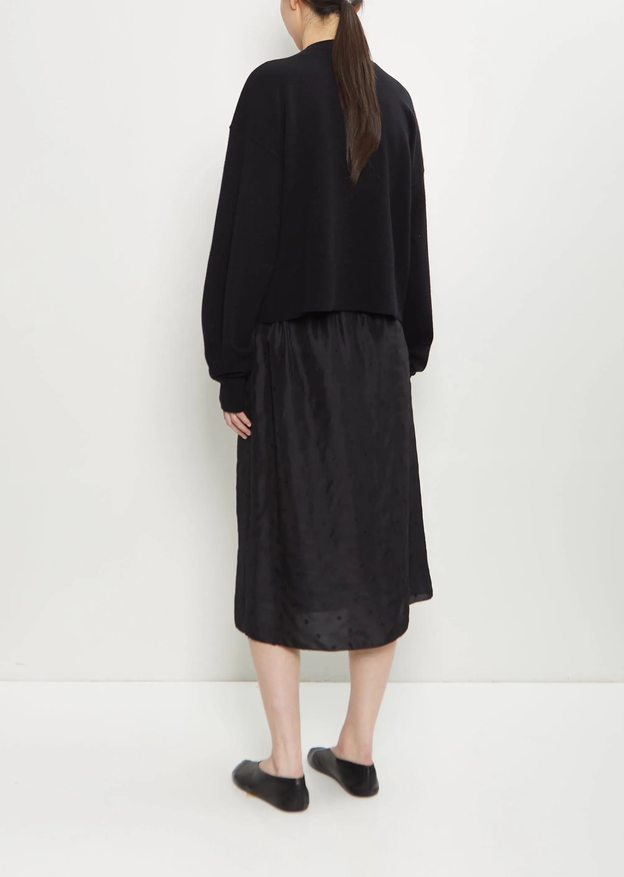 n°170 Chou Stretch Cashmere Cardigan — Raven sold by La Garconne product image thumbnail 3