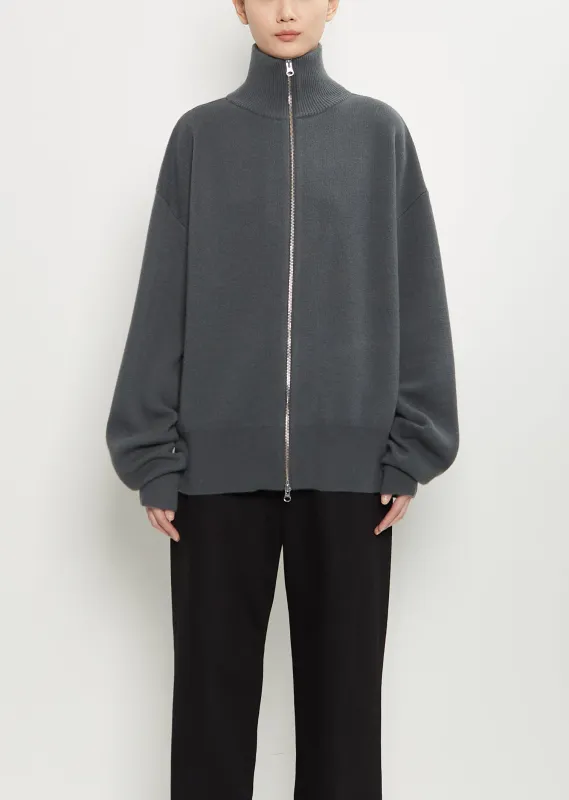 n°319 Xtra Out Cashmere Cardigan — Lake sold by La Garconne