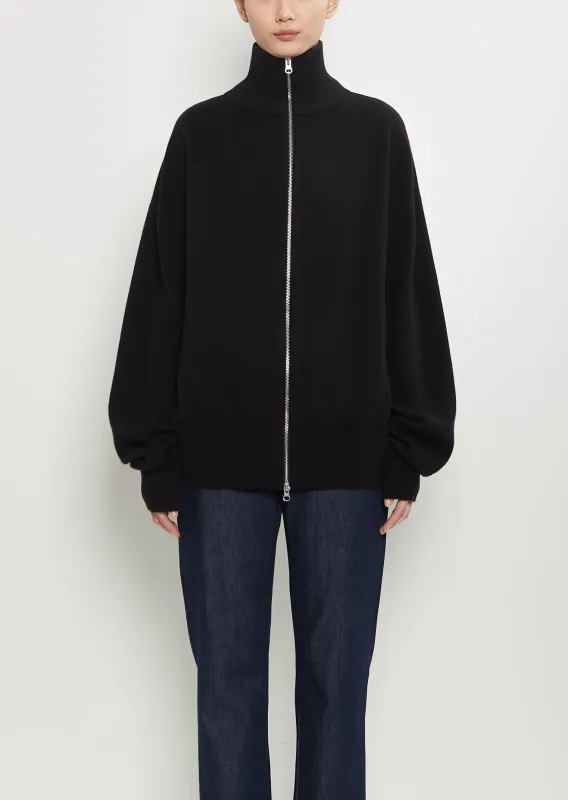 n°319 Xtra Out Cashmere Cardigan — Raven sold by La Garconne