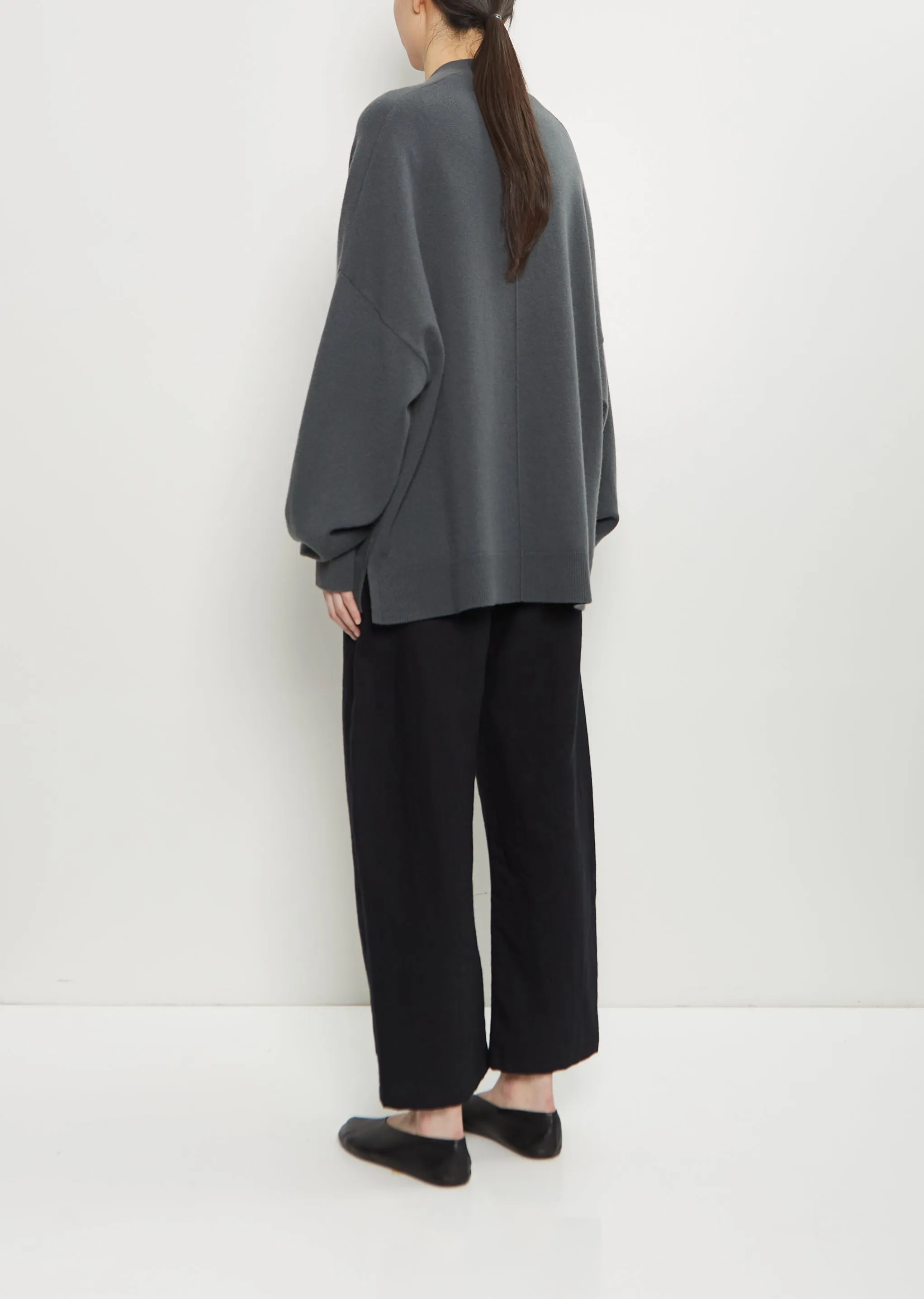 n°24 Tokio Stretch Cashmere Cardigan — Lake sold by La Garconne product image thumbnail 3