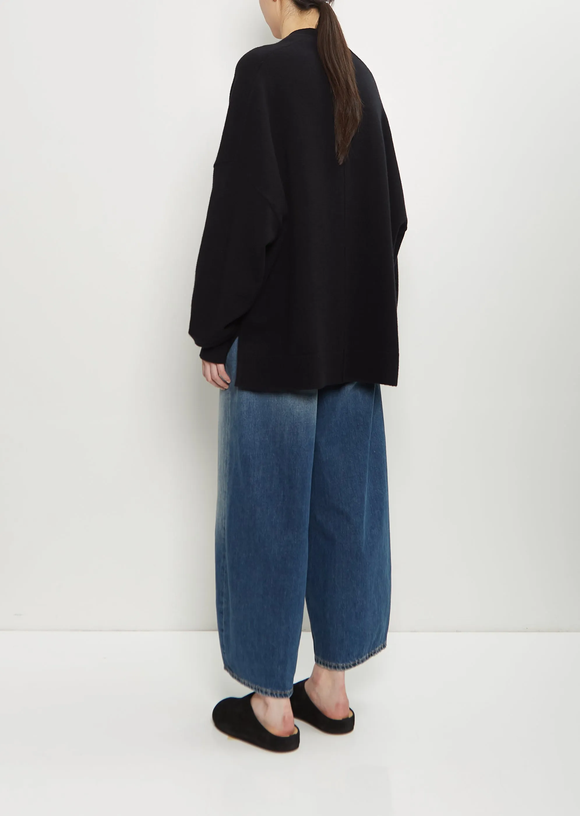 n°24 Tokio Stretch Cashmere Cardigan — Raven sold by La Garconne product image thumbnail 3