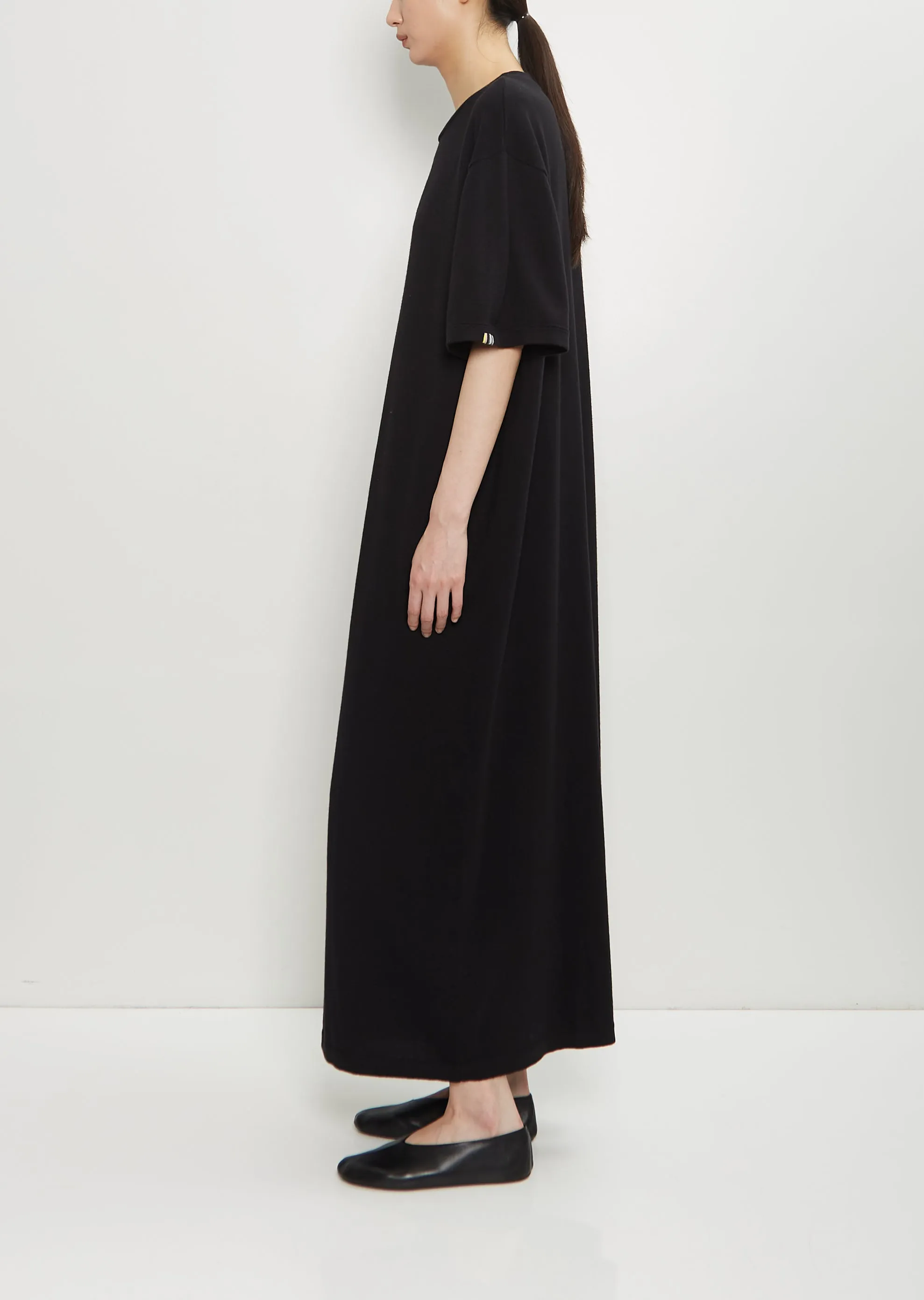 n°321 Kris Cotton Cashmere Dress — Raven sold by La Garconne product image thumbnail 2