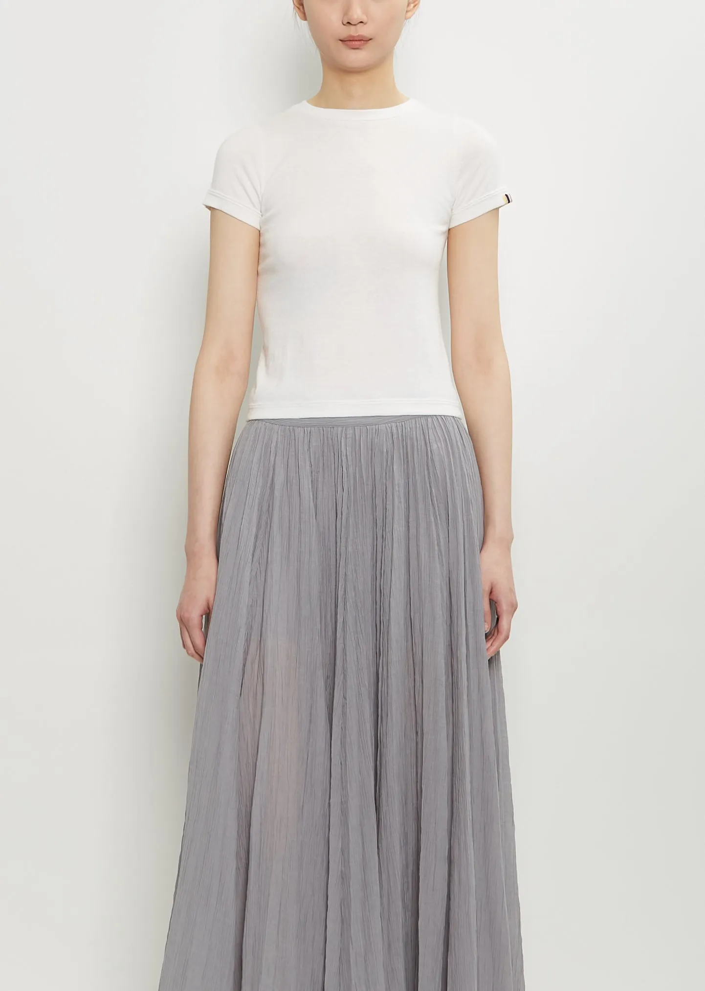 n°292 America Cotton Cashmere Top — Snow sold by La Garconne