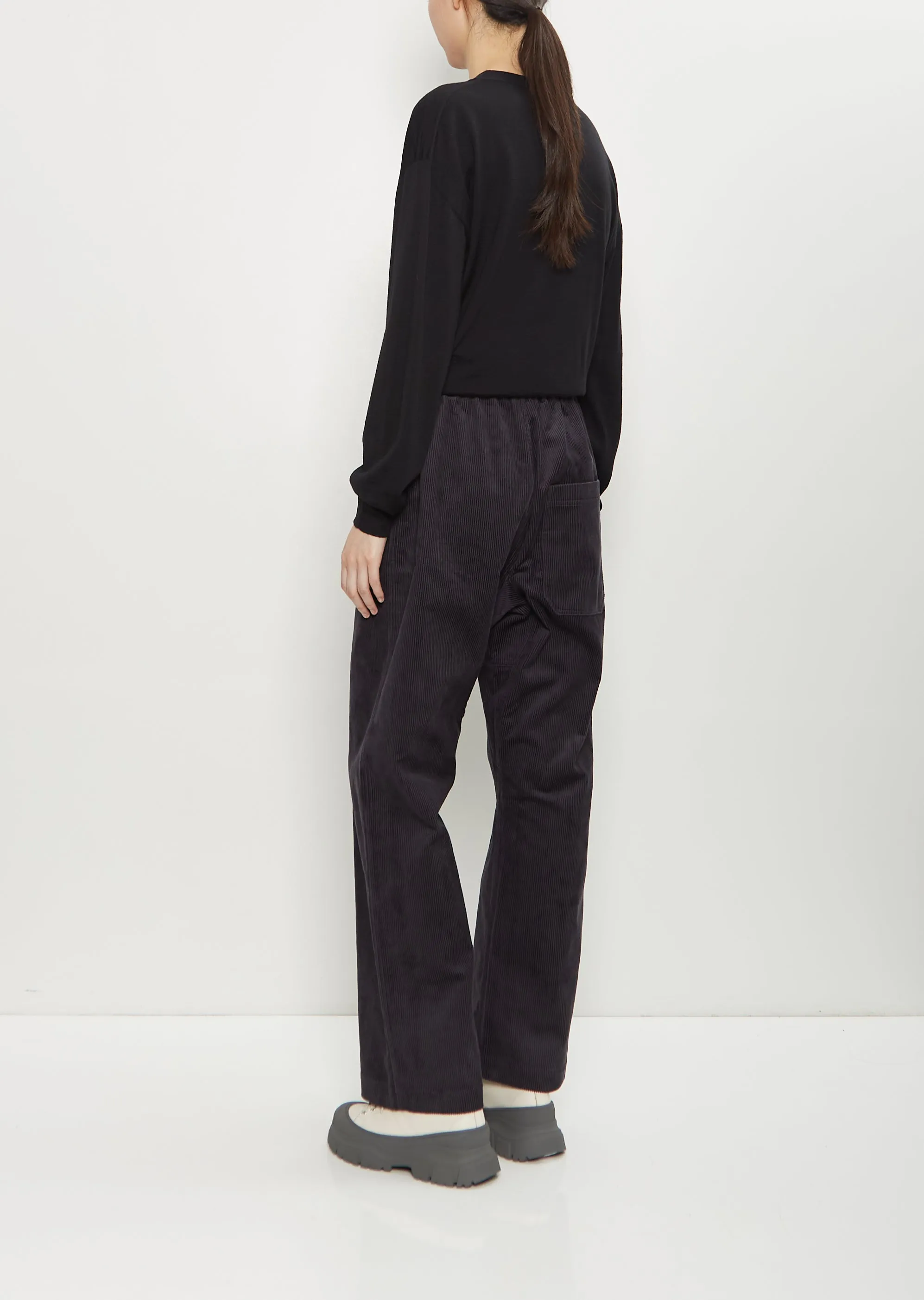 Pinot Cotton Corduroy Relaxed Pants — Graphite sold by La Garconne product image thumbnail 3