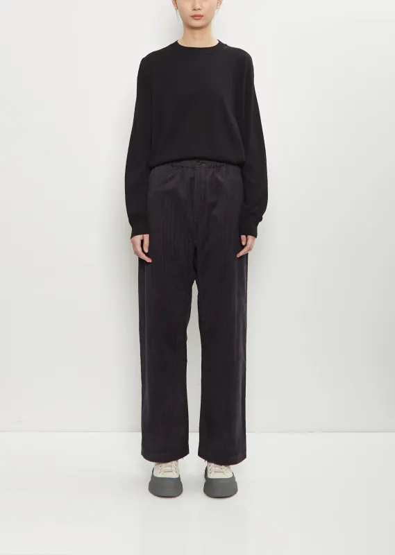 Pinot Cotton Corduroy Relaxed Pants — Graphite sold by La Garconne
