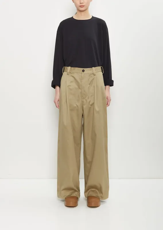 Pasadena Cotton Darted Pants — Cord sold by La Garconne