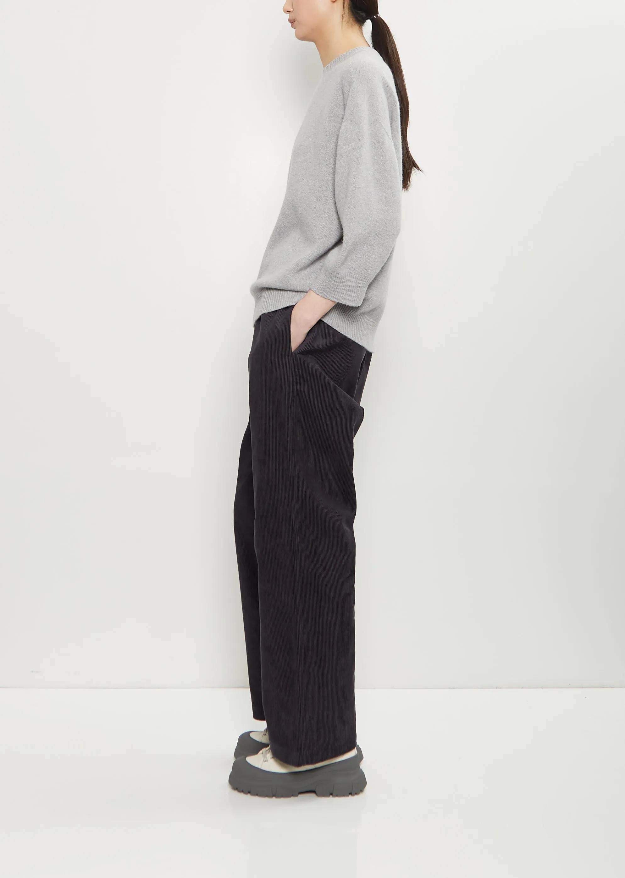 Mouse Wool Crewneck — Light Grey Melange sold by La Garconne product image thumbnail 2