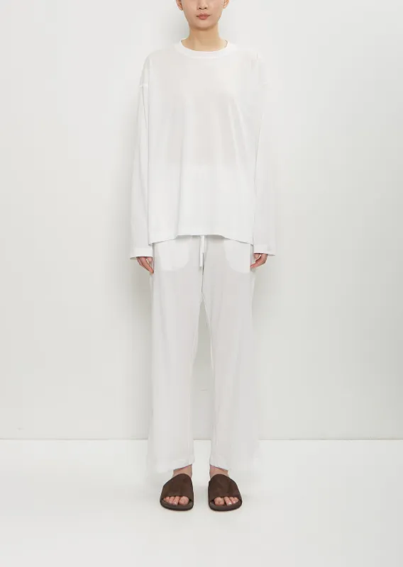 Tahoe Cotton Pajama Set — Off White sold by La Garconne