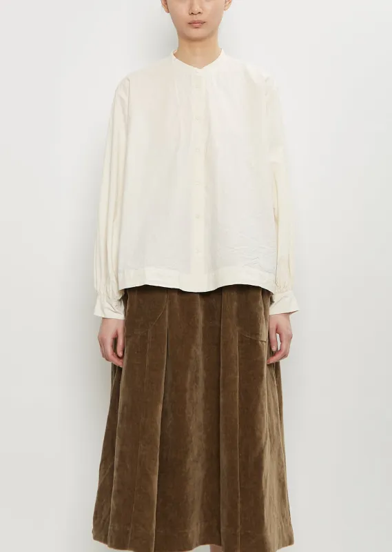 Biggy Grandad Cotton Shirt sold by La Garconne