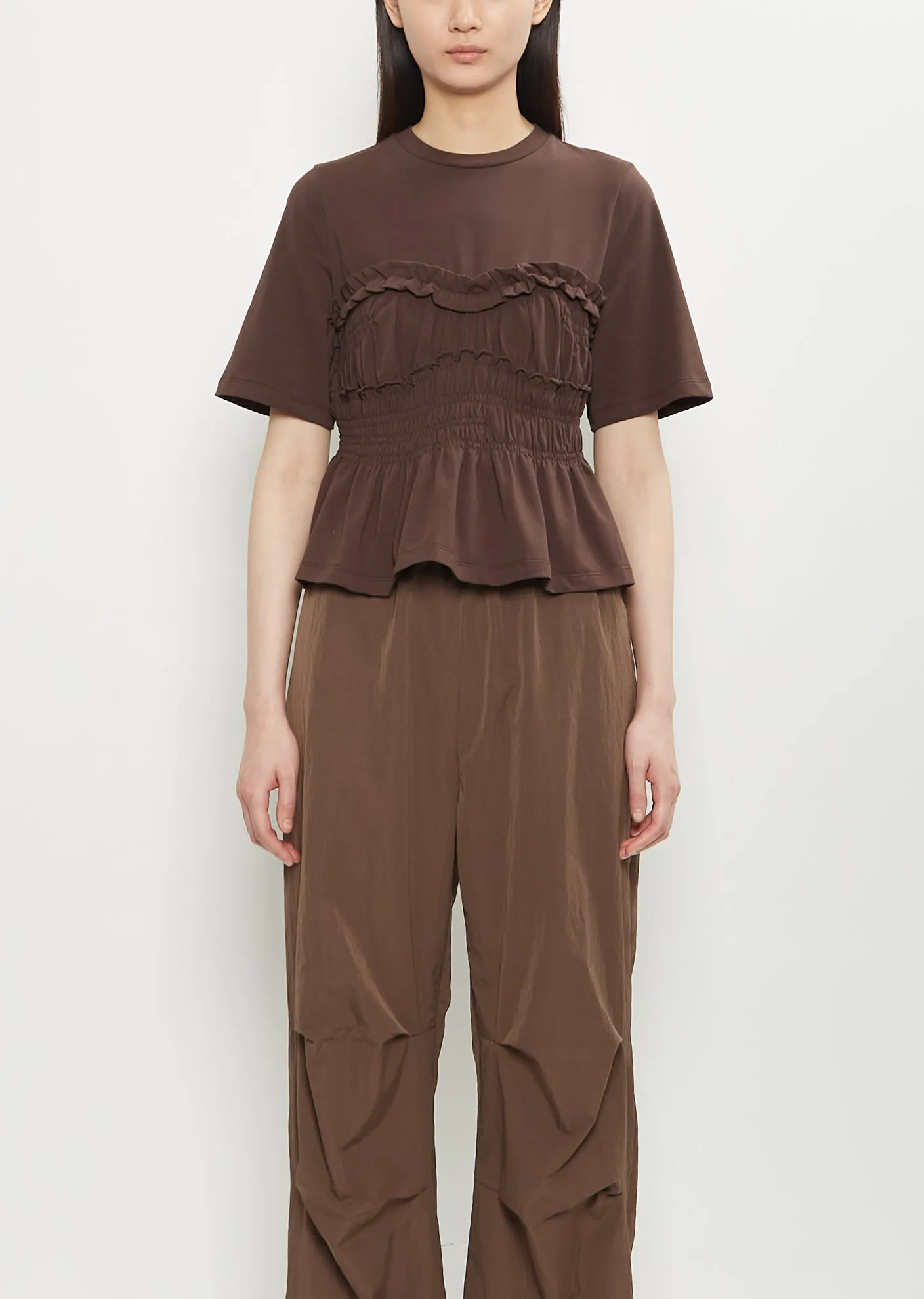 Vilde Stretch Cotton T-Shirt sold by La Garconne