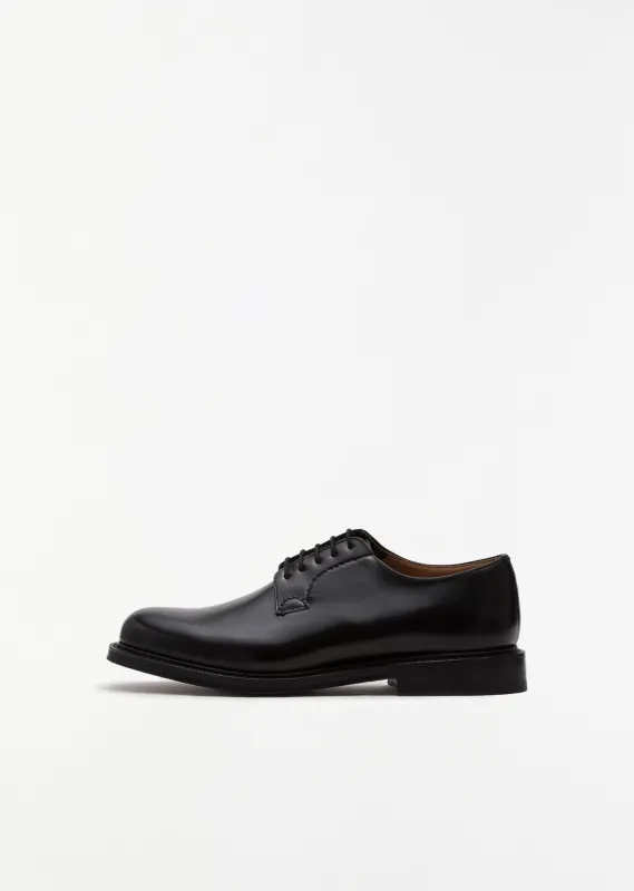Shannon Polished Leather Derby sold by La Garconne
