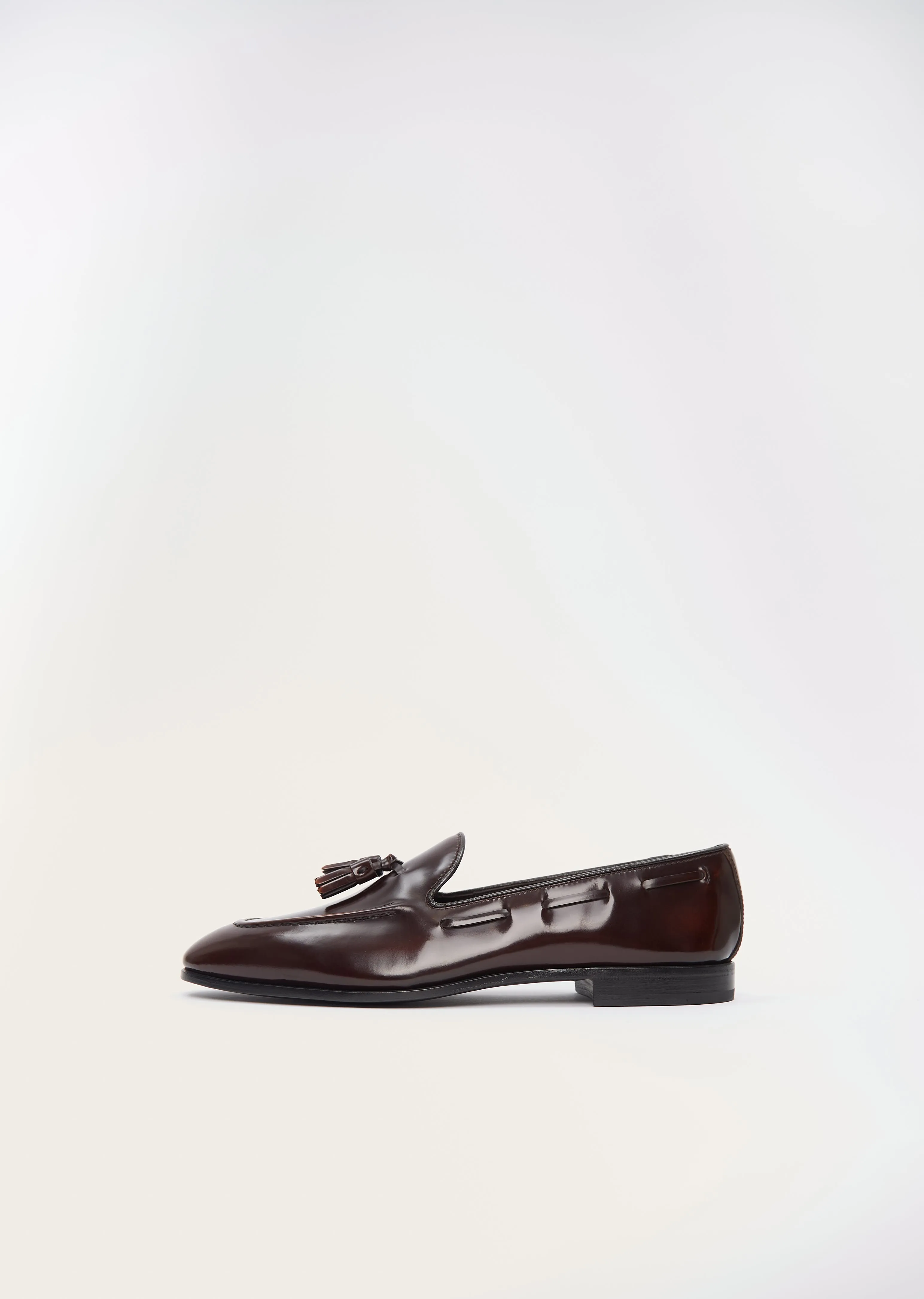 Maidstone Polished Leather Loafer sold by La Garconne