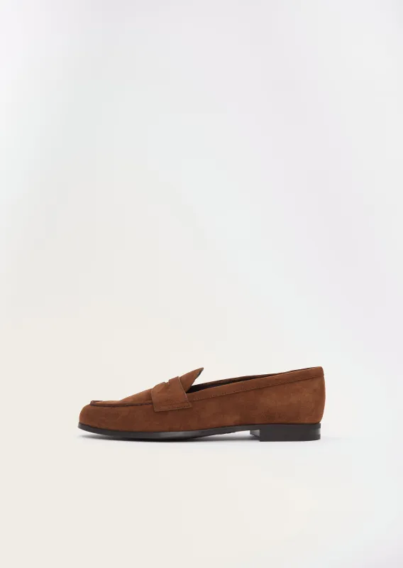 Natalie Suede Leather Loafer sold by La Garconne