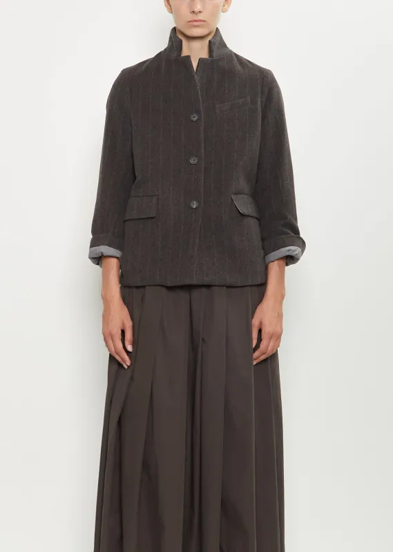 Giulia Cashmere Jacket — Taupe sold by La Garconne