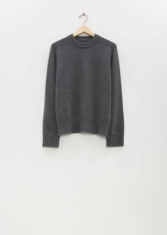 Baltra Cashmere Sweater — Anthracite Melange sold by La Garconne