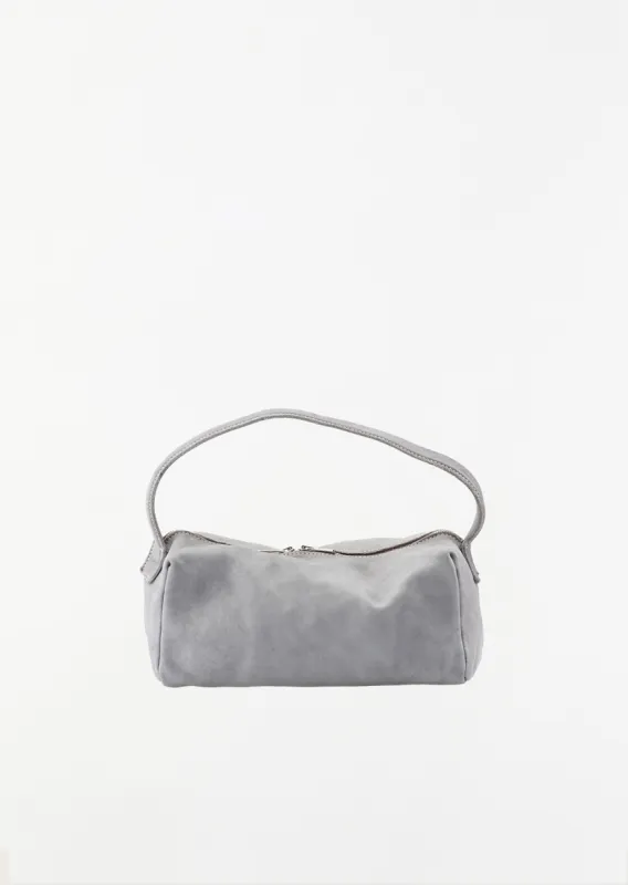 Small Leather Handle Bag — Grey sold by La Garconne