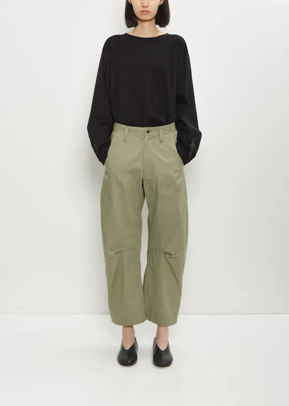Cotton Gusset Pants  — Khaki sold by La Garconne