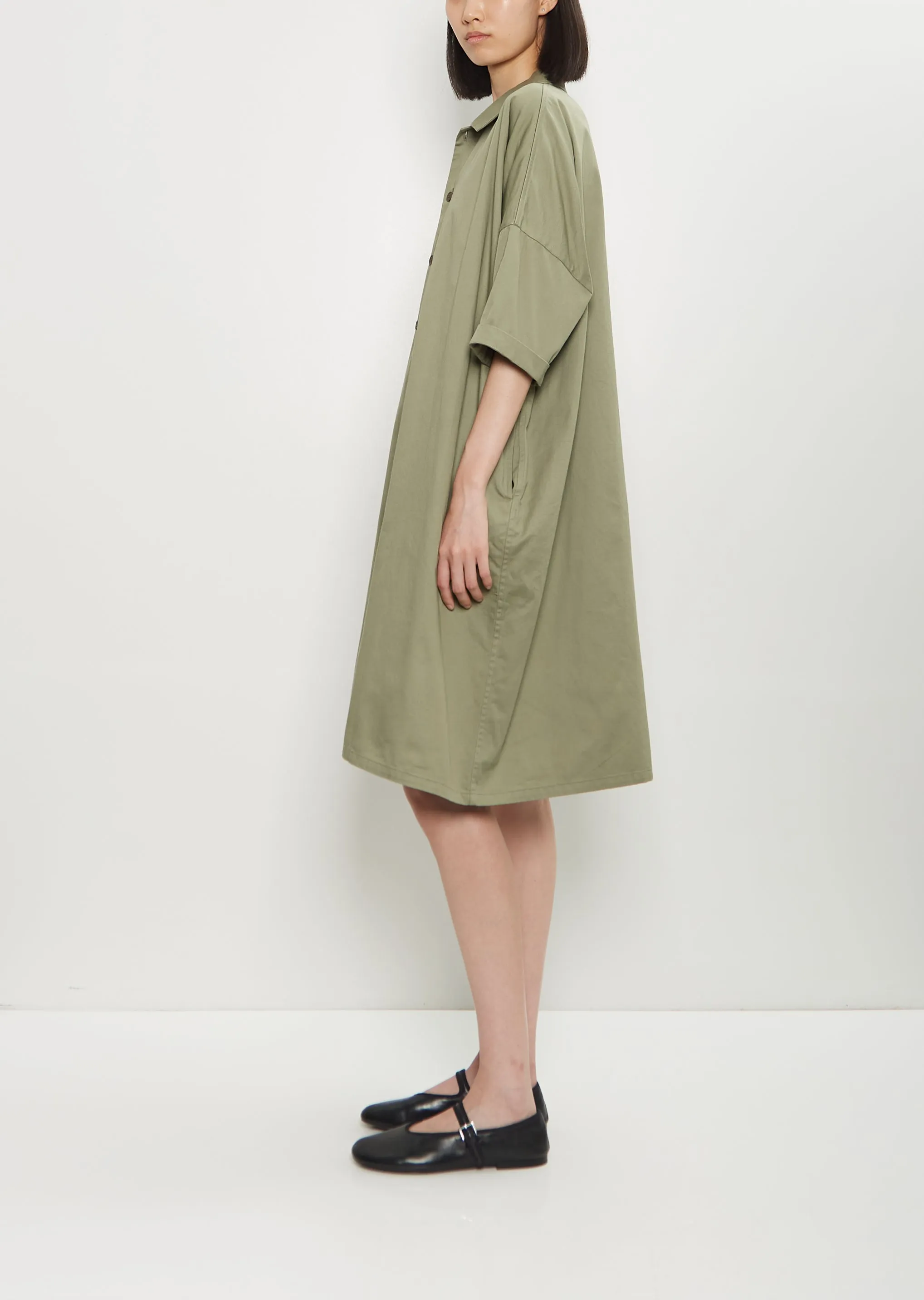 Half Sleeve Dress — Khaki sold by La Garconne product image thumbnail 2