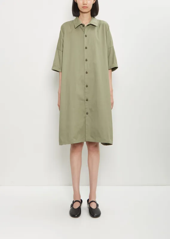 Half Sleeve Dress — Khaki sold by La Garconne