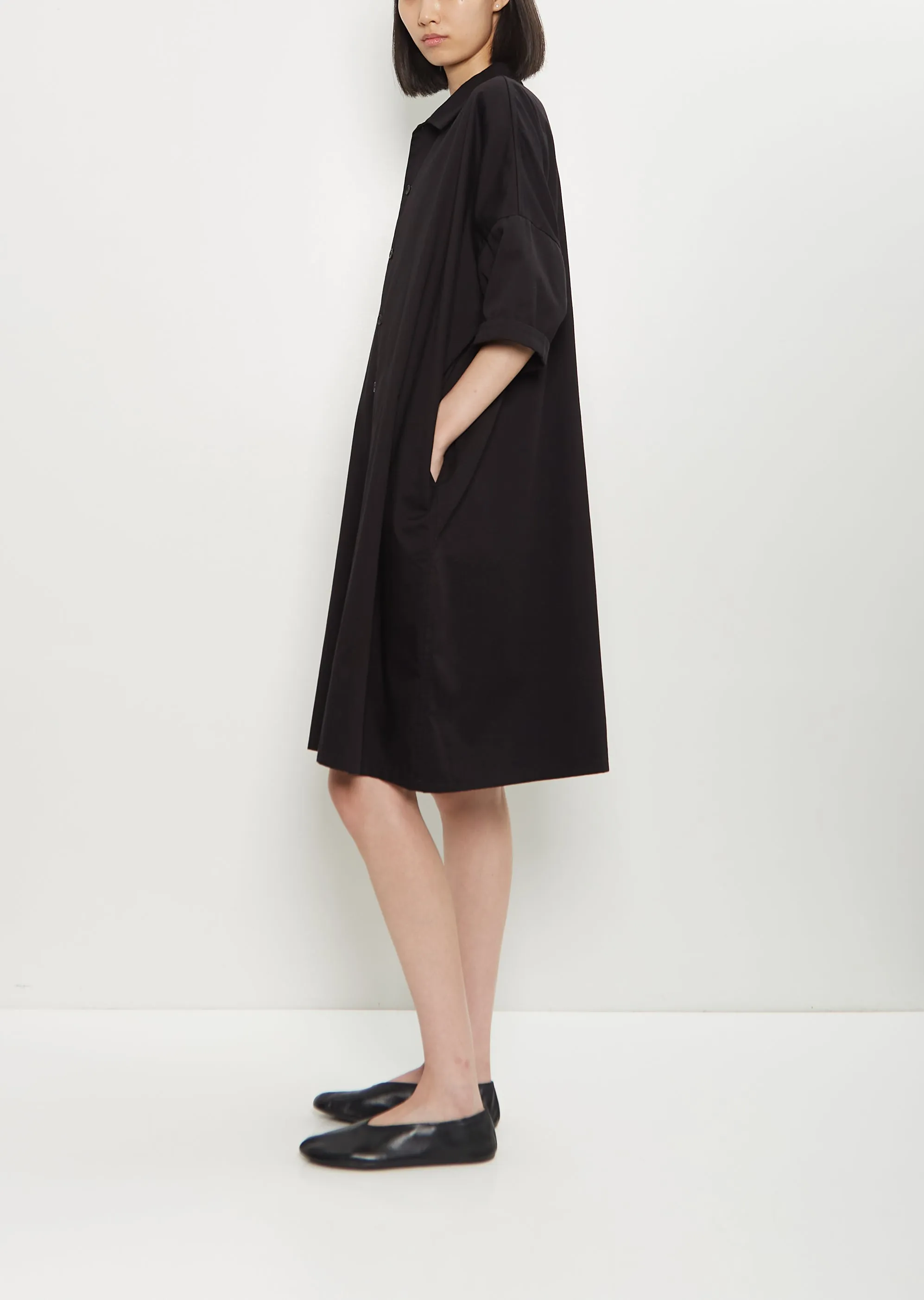 Half Sleeve Dress — Black sold by La Garconne product image thumbnail 2