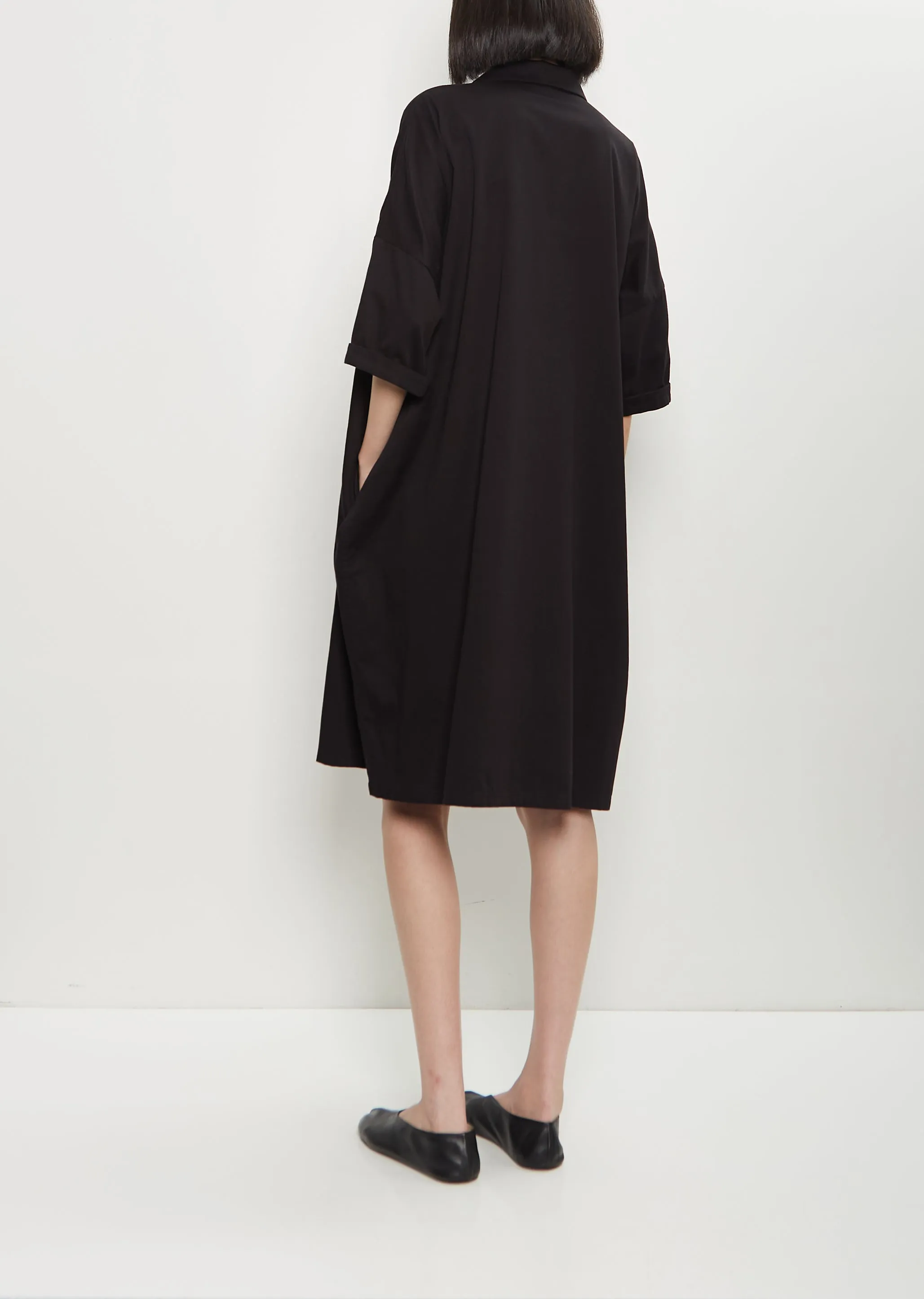 Half Sleeve Dress — Black sold by La Garconne product image thumbnail 3