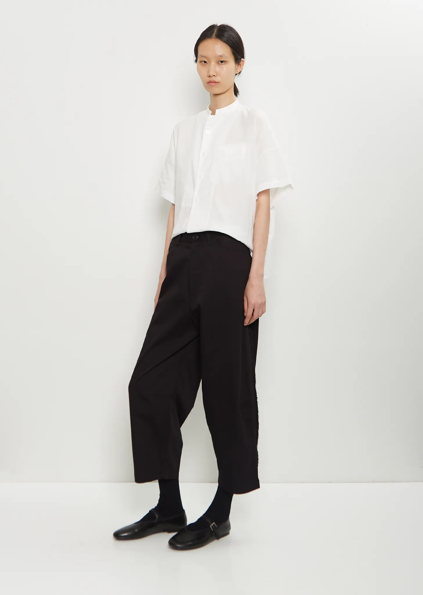 Cotton Side Dart Untrimmed Pants sold by La Garconne product image thumbnail 4