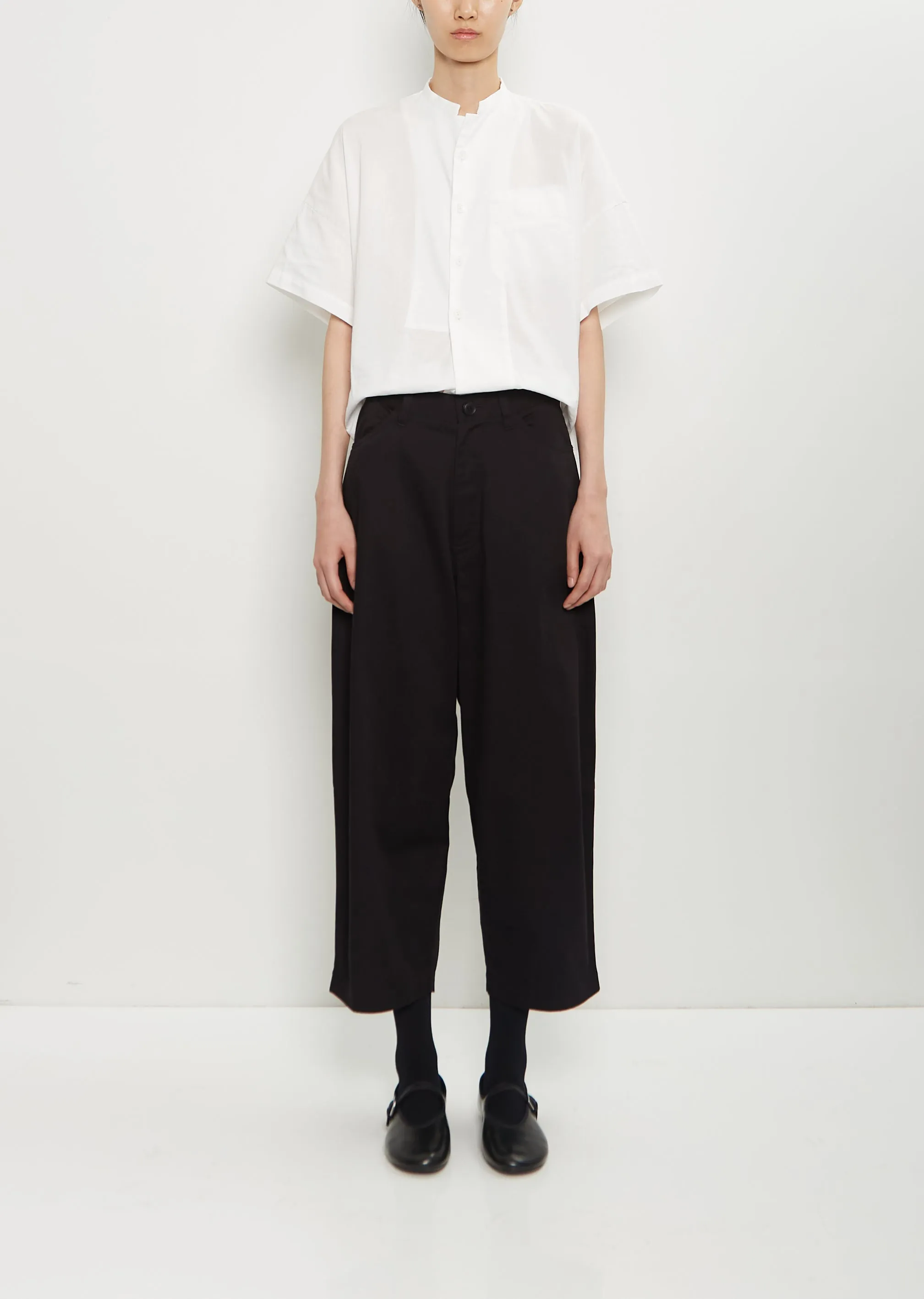 Cotton Side Dart Untrimmed Pants sold by La Garconne