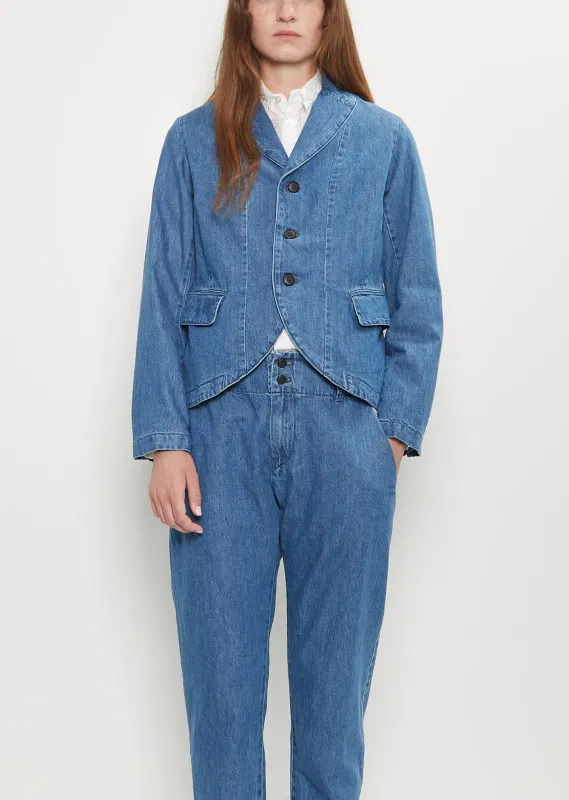 Natural Denim Tailored Jacket sold by La Garconne