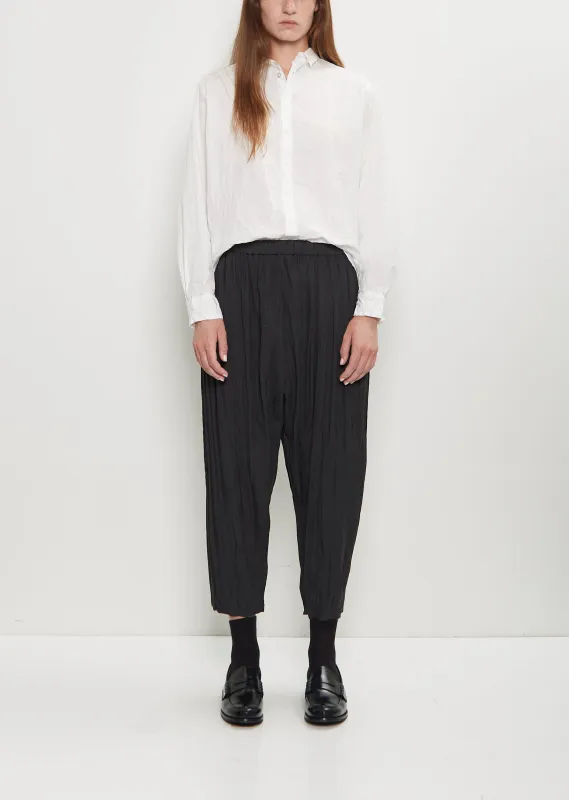 Stretch Pleated Pants made by Pas de Calais
