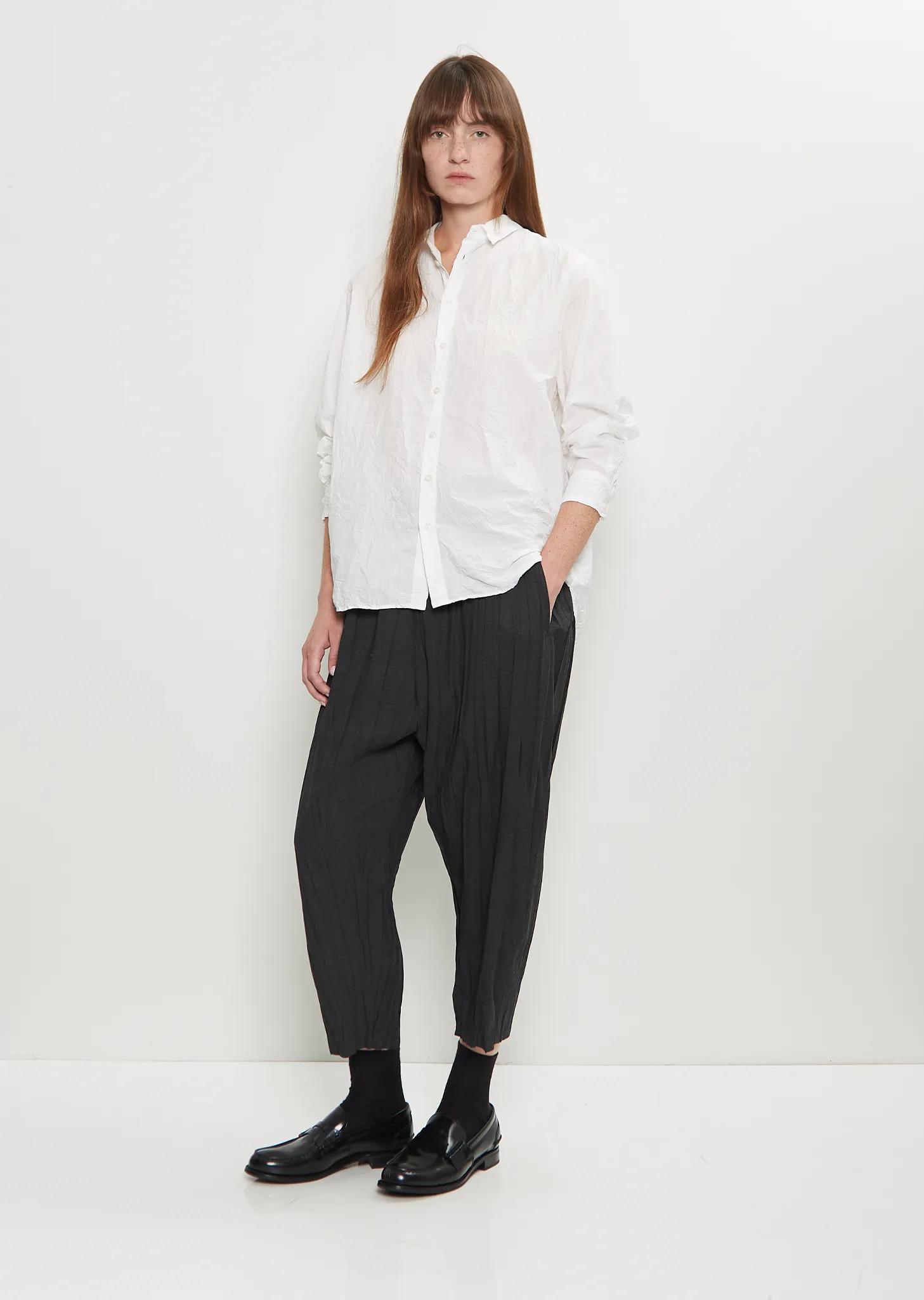Stretch Pleated Pants sold by La Garconne product image thumbnail 4