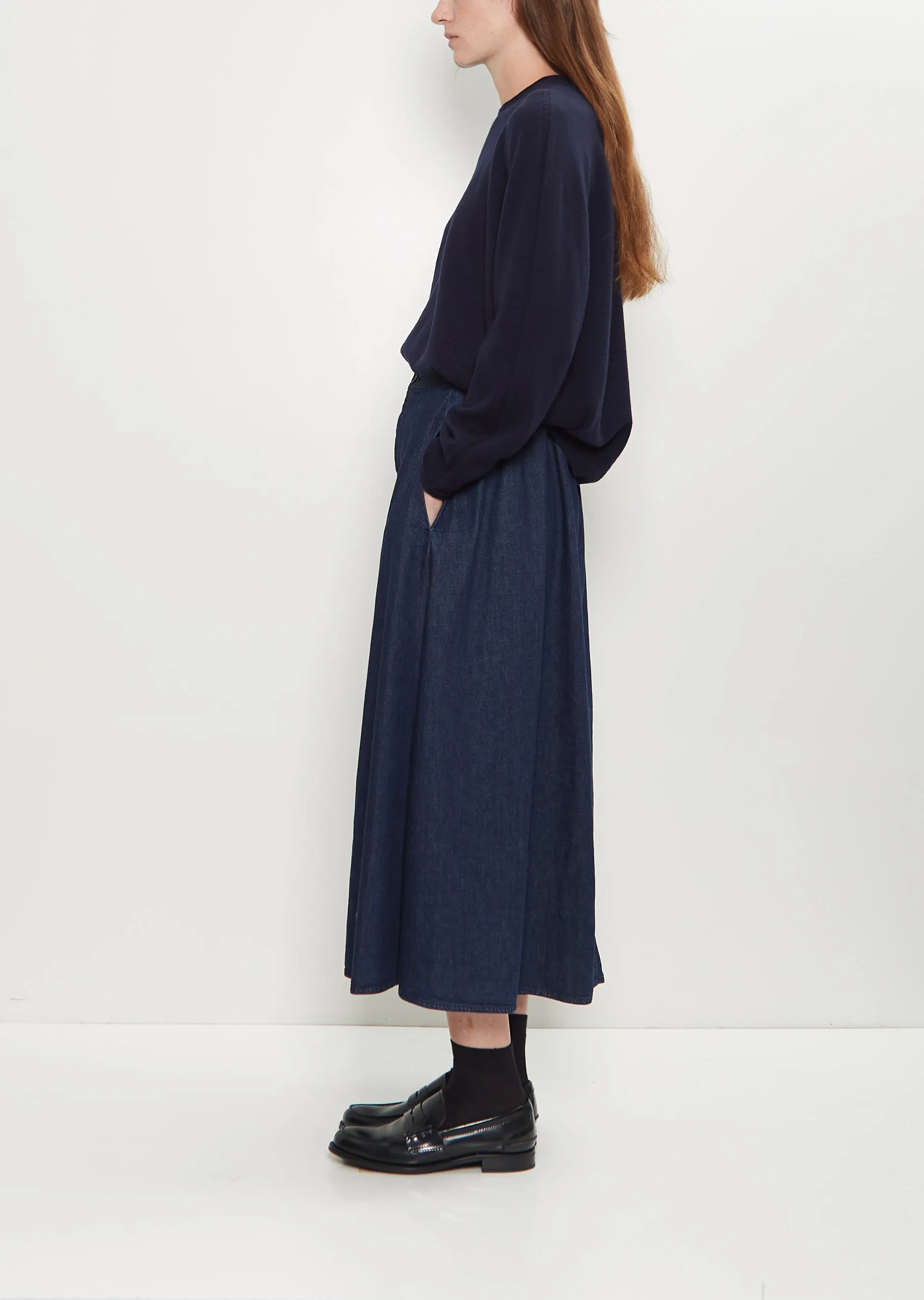 Natural Denim Skirt — Indigo sold by La Garconne product image thumbnail 2