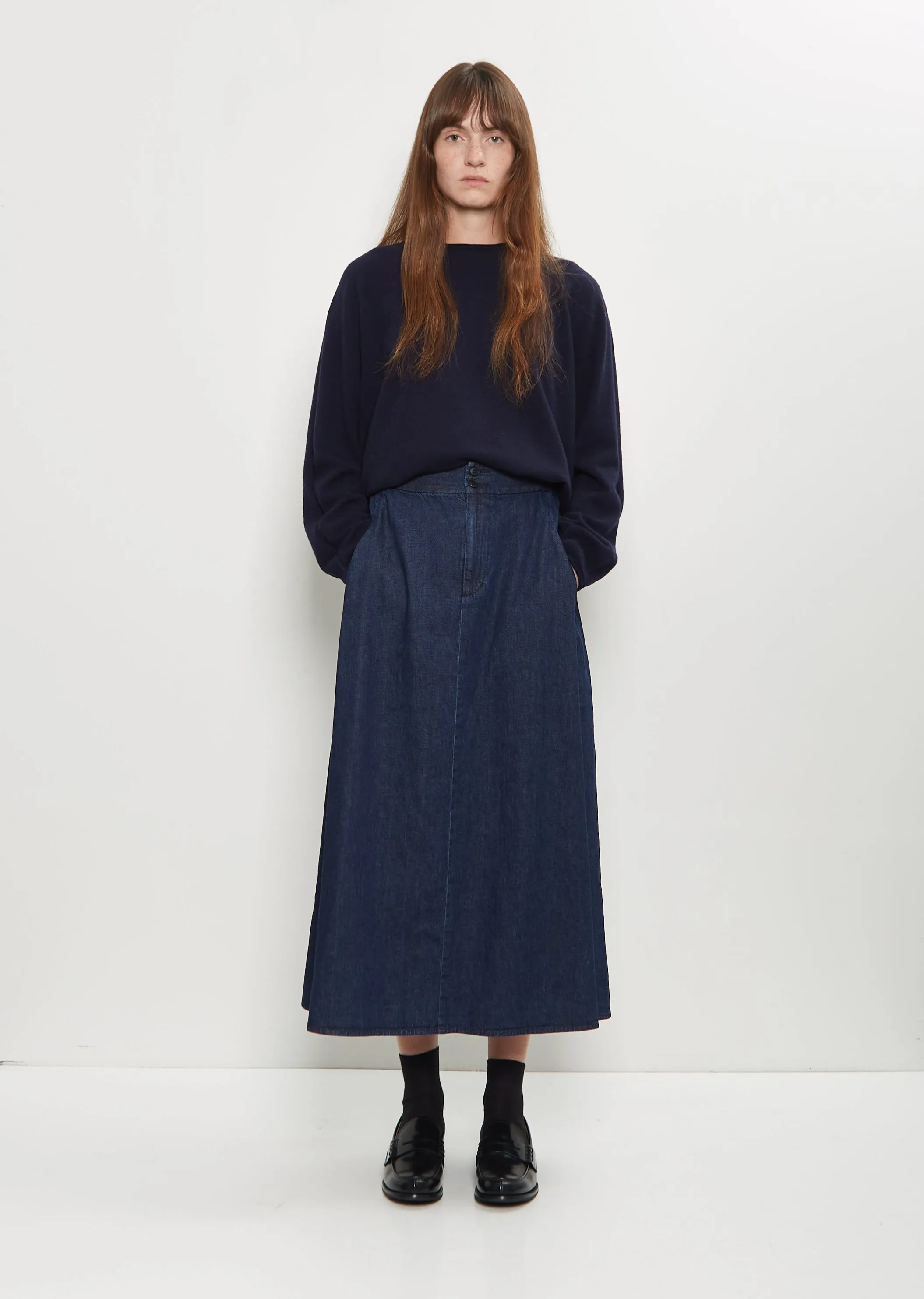 Natural Denim Skirt — Indigo sold by La Garconne product image thumbnail 4