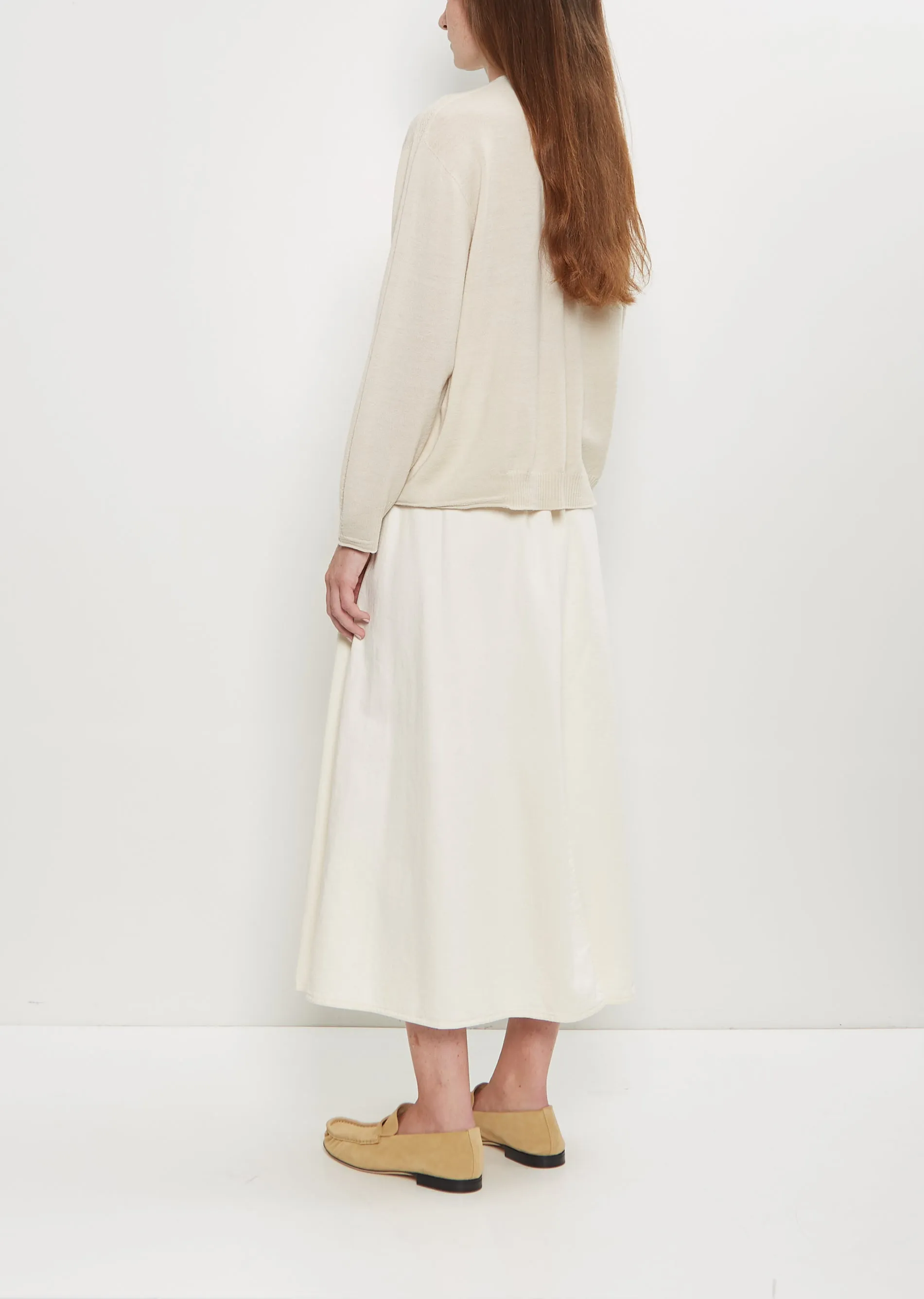 Natural Denim Skirt — Off White sold by La Garconne product image thumbnail 3