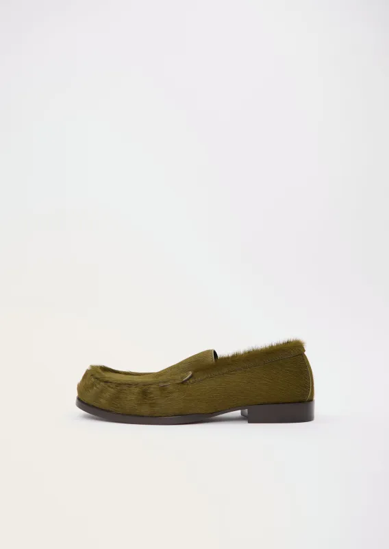 Hair Leather Loafer sold by La Garconne
