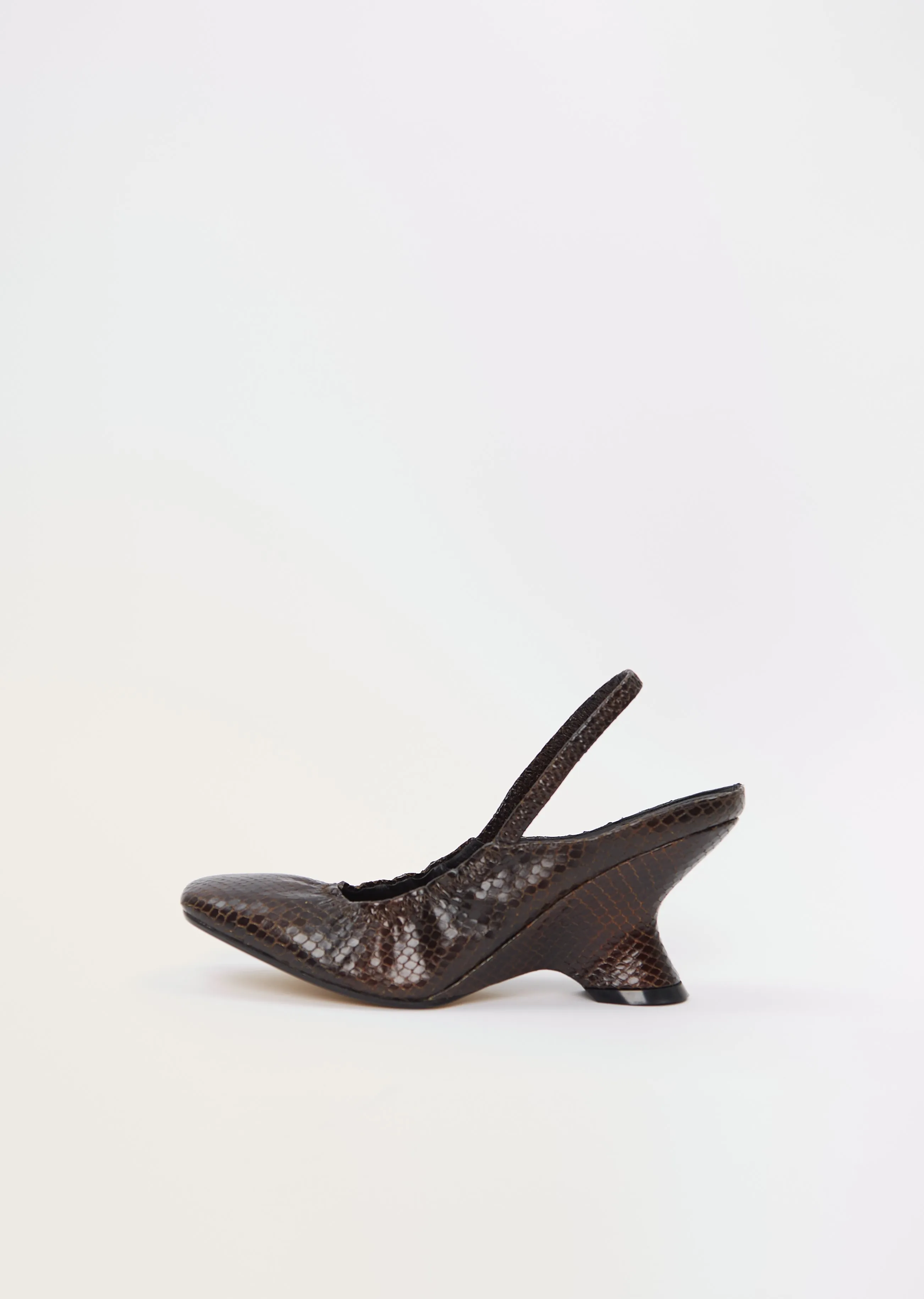 Leather Slingback Heel sold by La Garconne