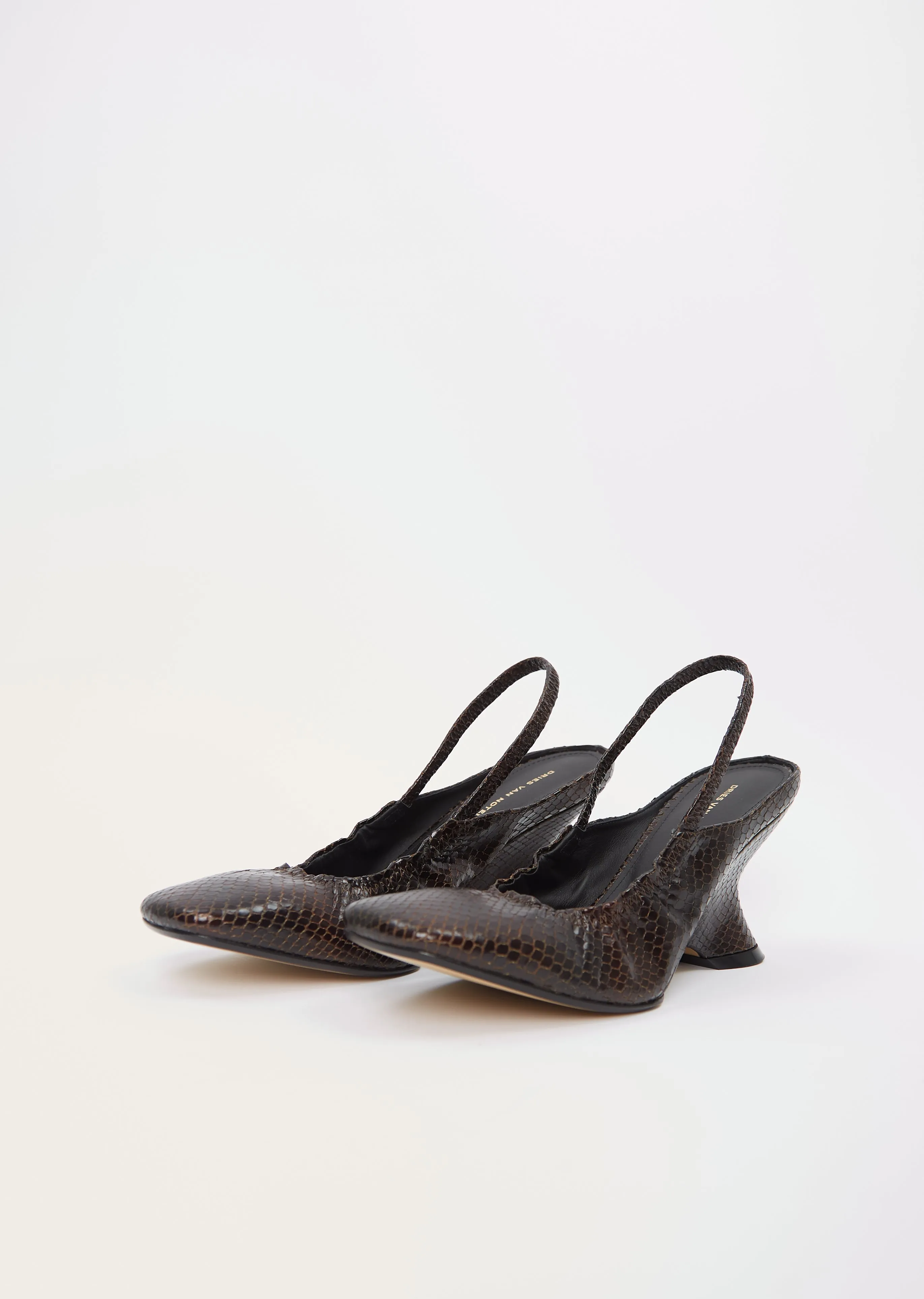 Leather Slingback Heel sold by La Garconne product image thumbnail 2