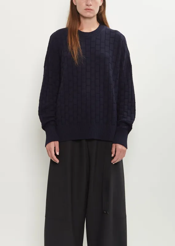 Merino Wool Crew Neck Sweater sold by La Garconne