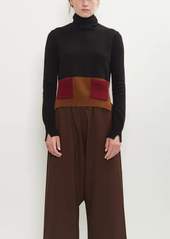 Wool Cashmere Turtle Neck Sweater sold by La Garconne