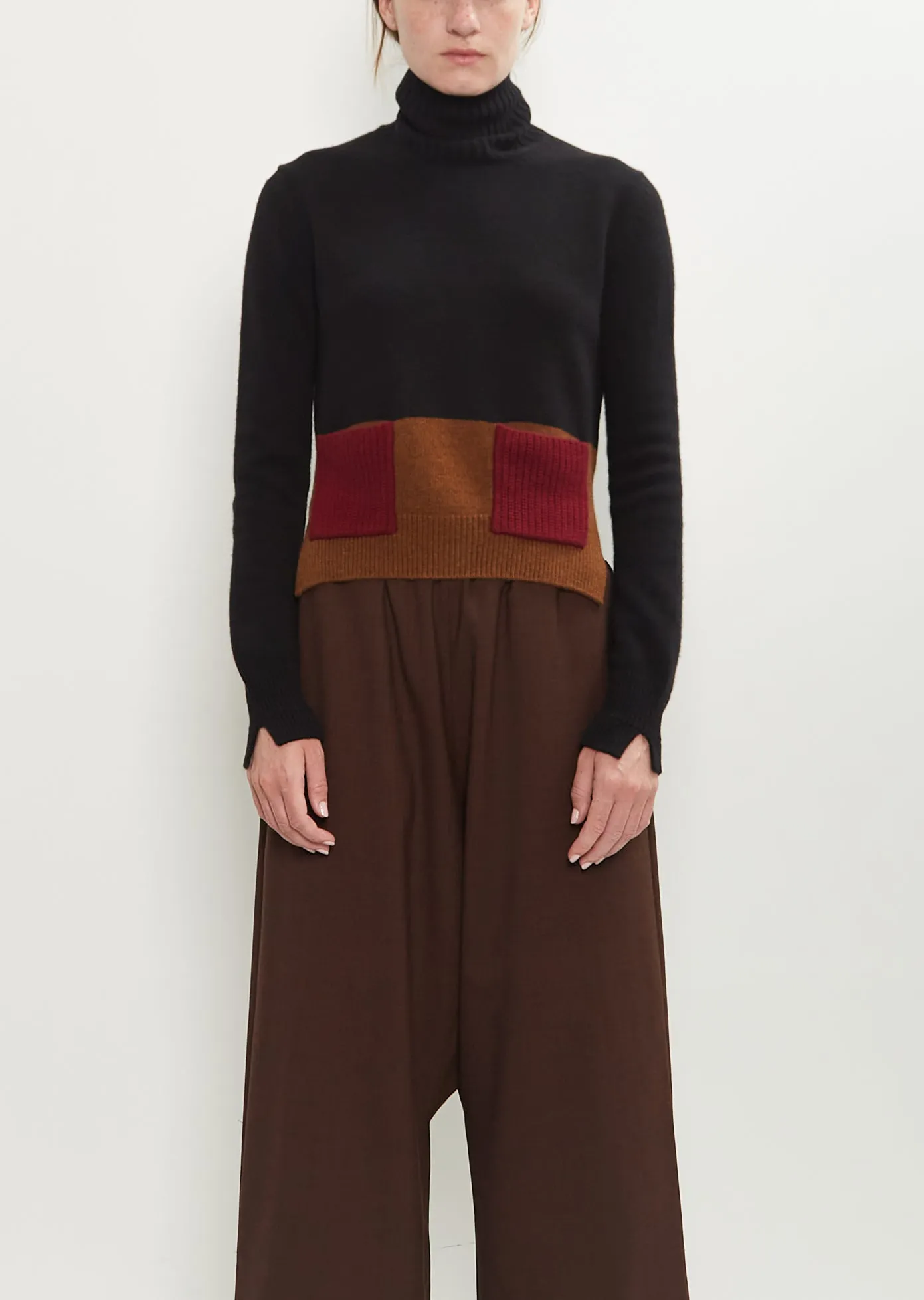 Wool Cashmere Turtle Neck Sweater sold by La Garconne