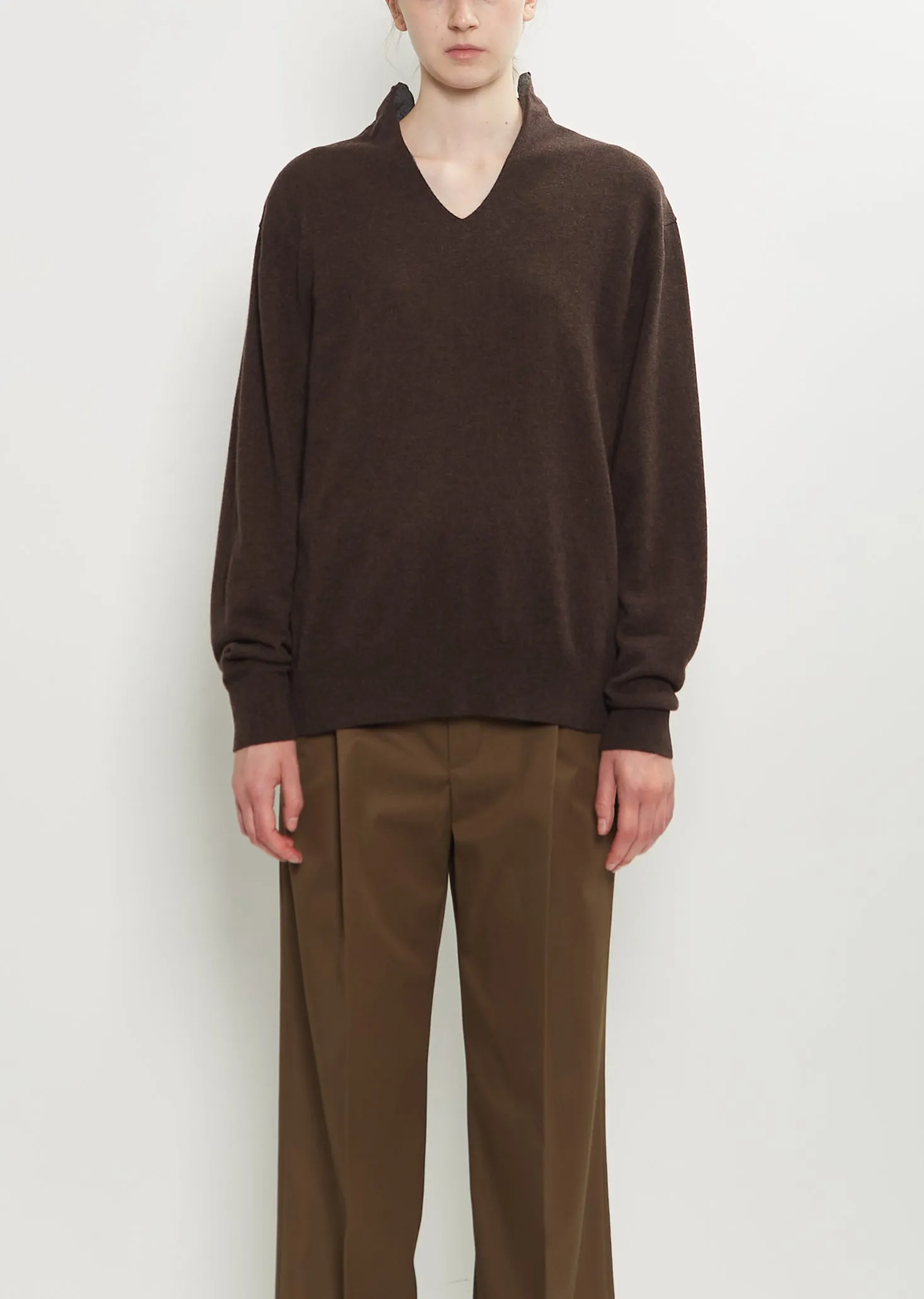 Cashmere Double Sweater sold by La Garconne