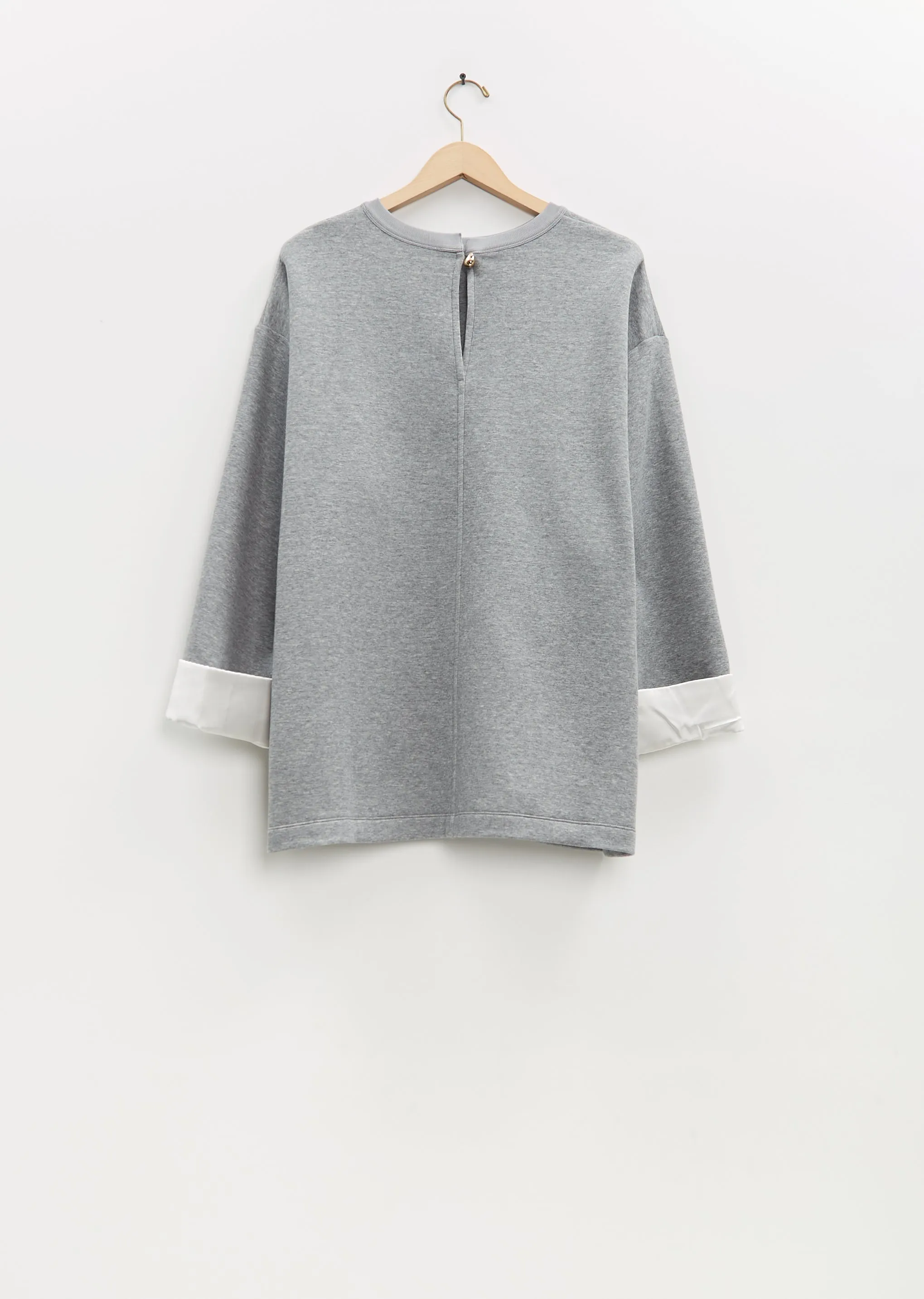 Stretch Cotton Silk Cuff Sweatshirt sold by La Garconne product image thumbnail 2