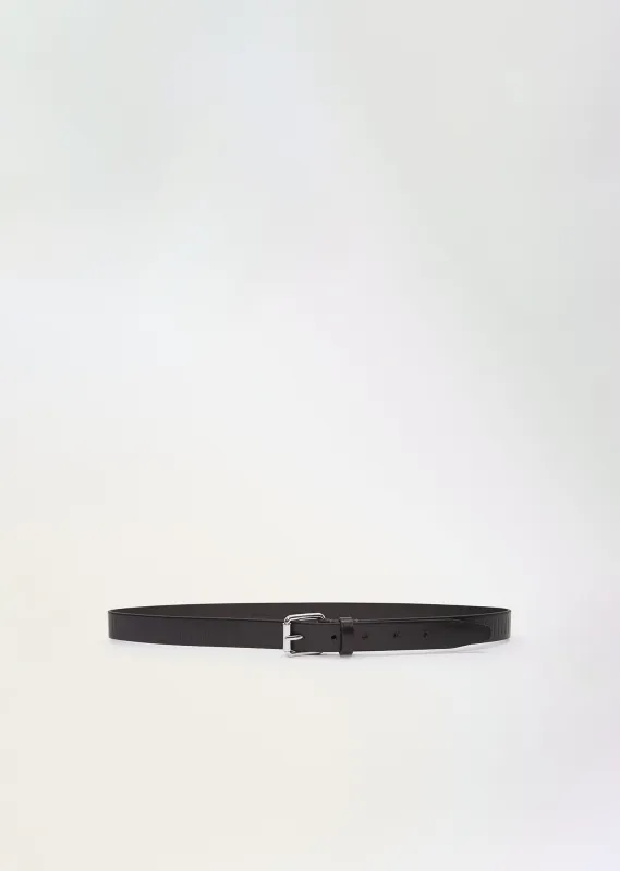 Rail Leather Belt 25 — Dark Brown sold by La Garconne