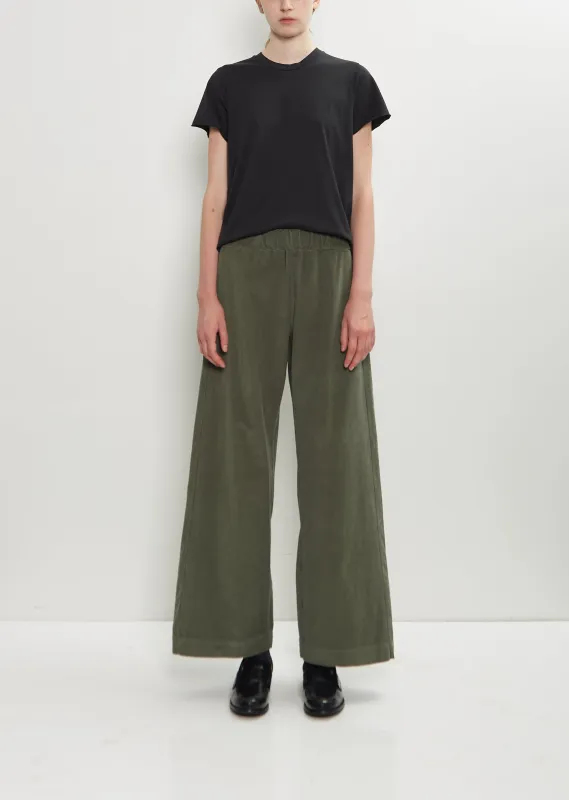Diana Fine Cotton Corduroy Pant — Forest sold by La Garconne