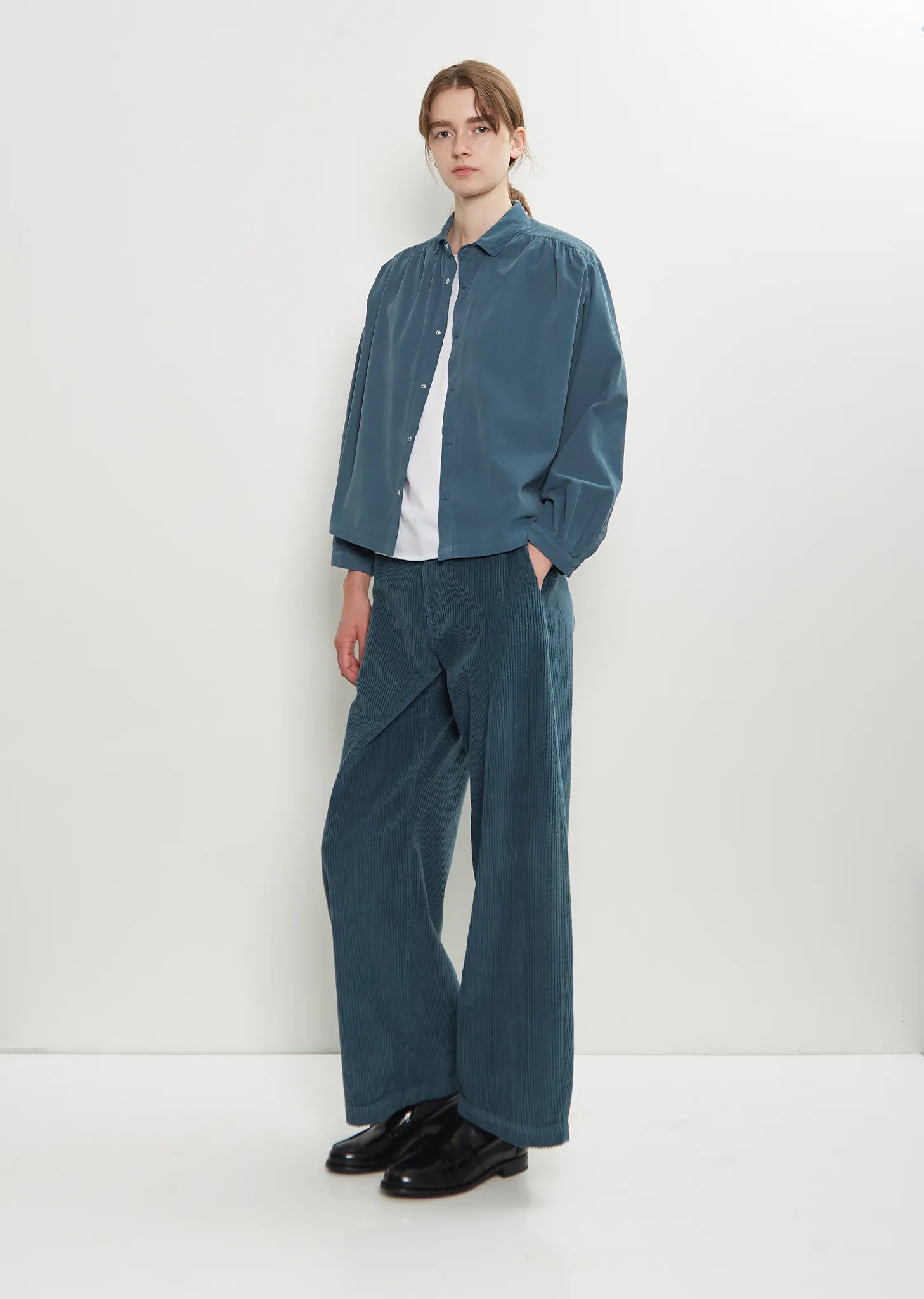 Riga Fine Cotton Corduroy Shirt sold by La Garconne product image thumbnail 4