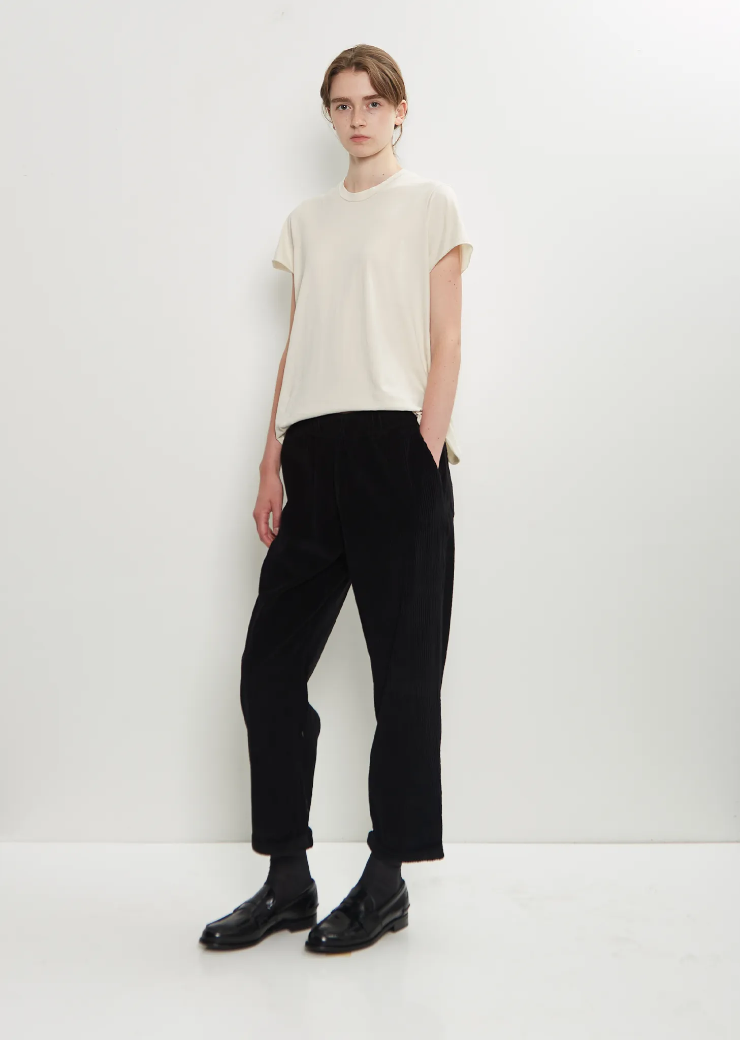 Paride Cotton Velvet Pant — Black sold by La Garconne product image thumbnail 4