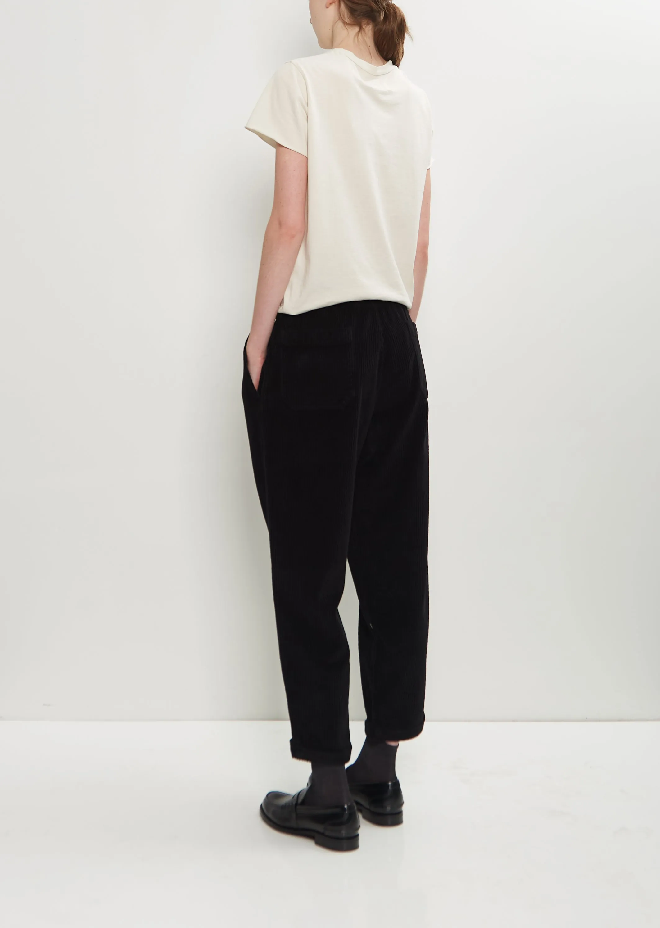 Paride Cotton Velvet Pant — Black sold by La Garconne product image thumbnail 3