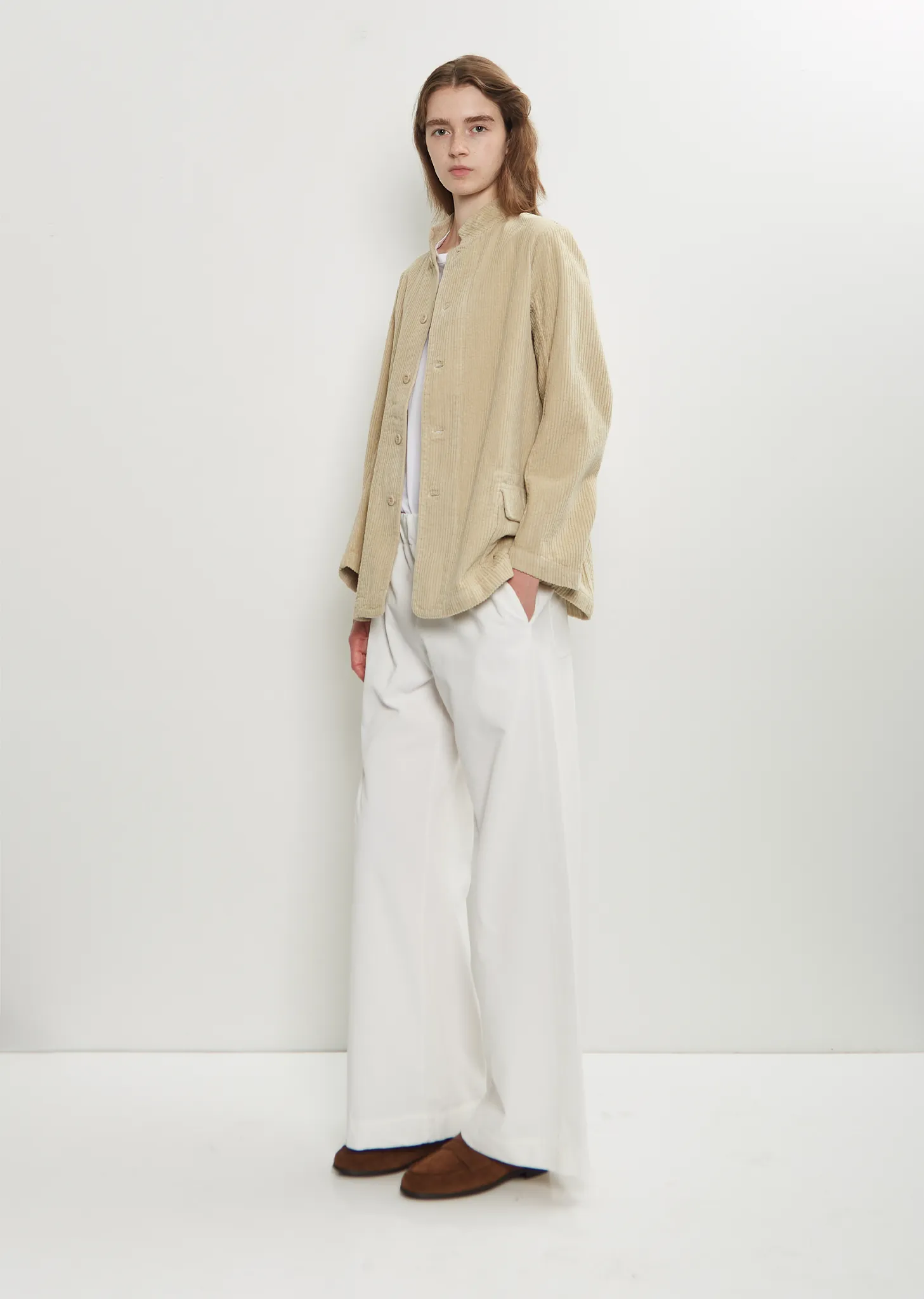 Pina Cotton Corduroy Jacket — Cemento sold by La Garconne product image thumbnail 4